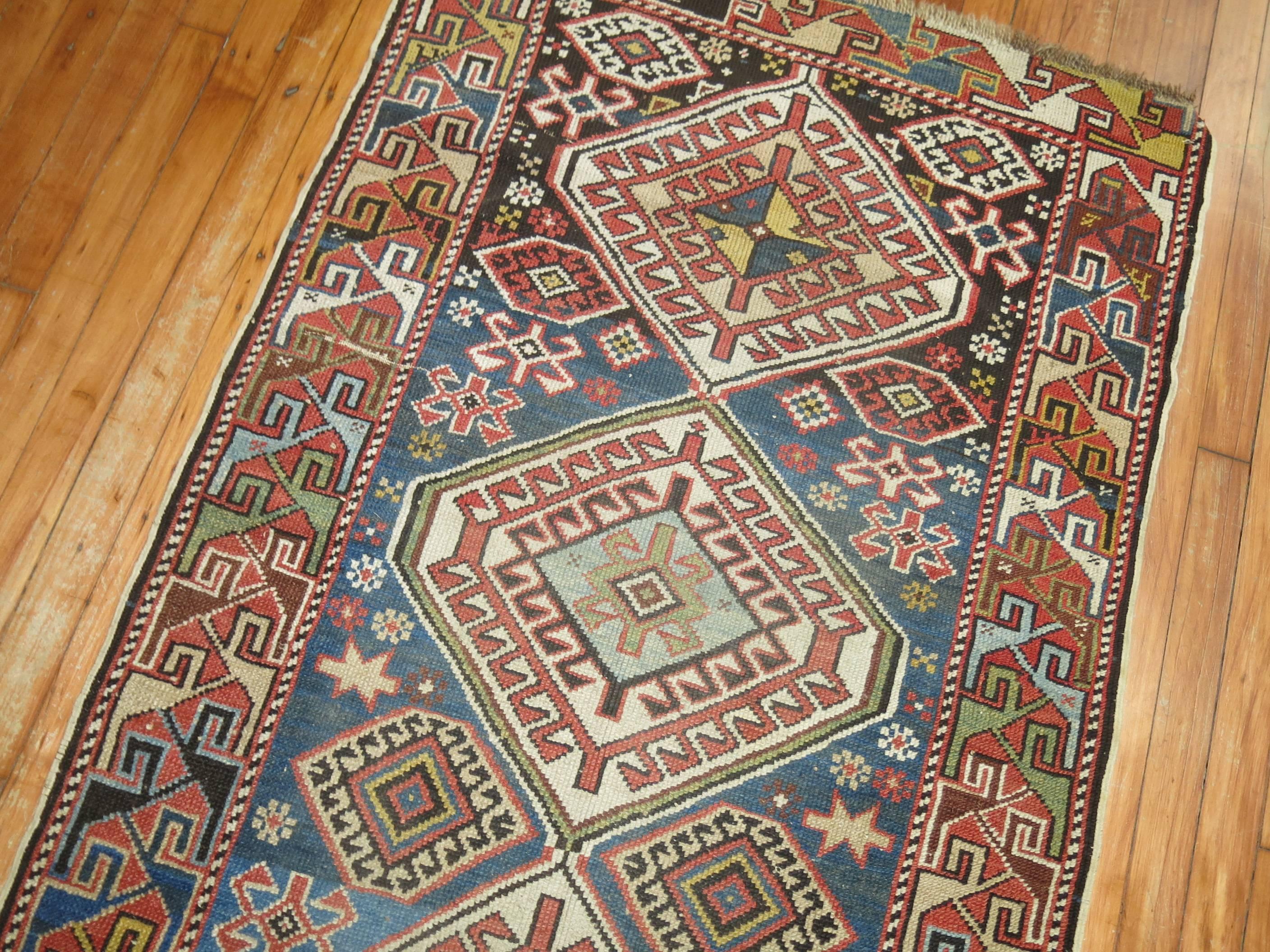 An early 20th century Caucasian rug at a modest price.