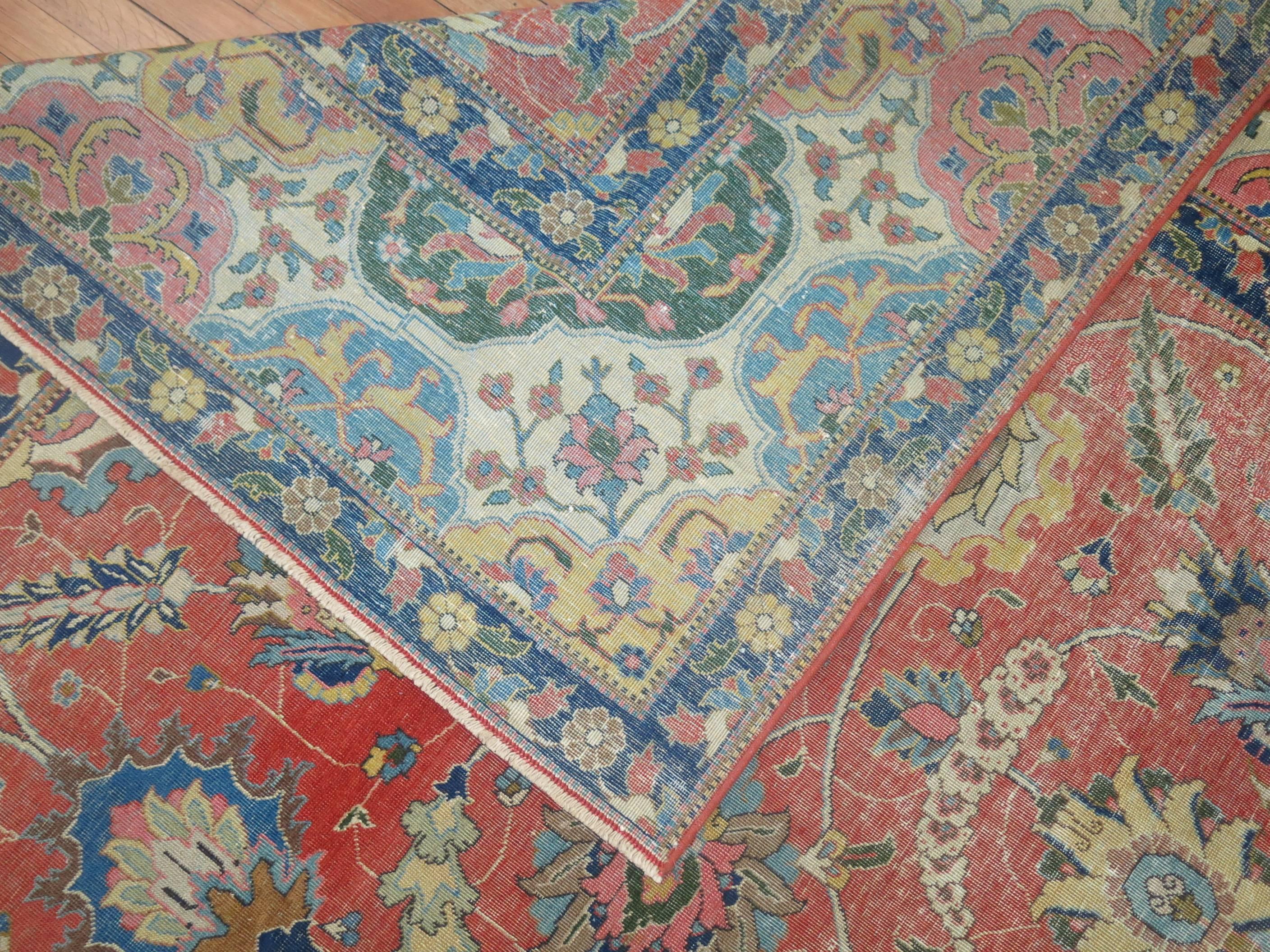 20th Century Zabihi Collection Vintage Persian Tabriz For Sale