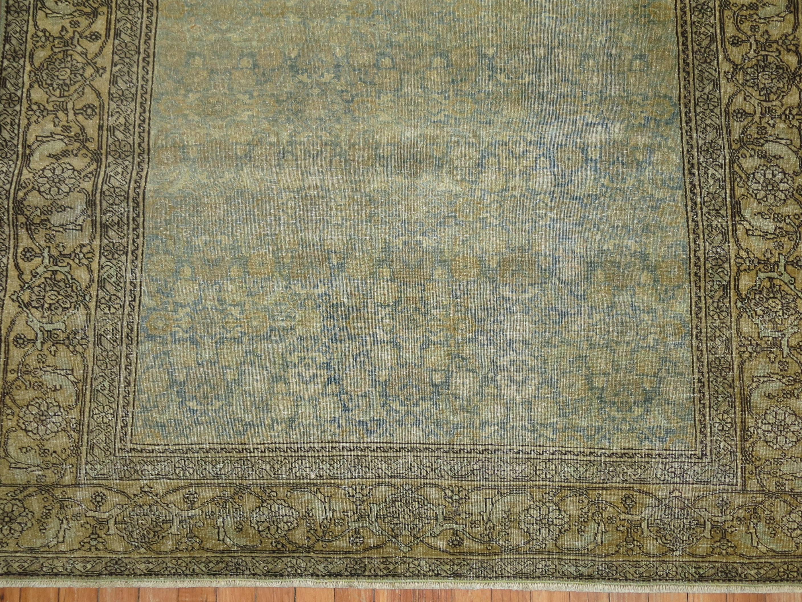 Restauration Antique Persian Tabriz Rug