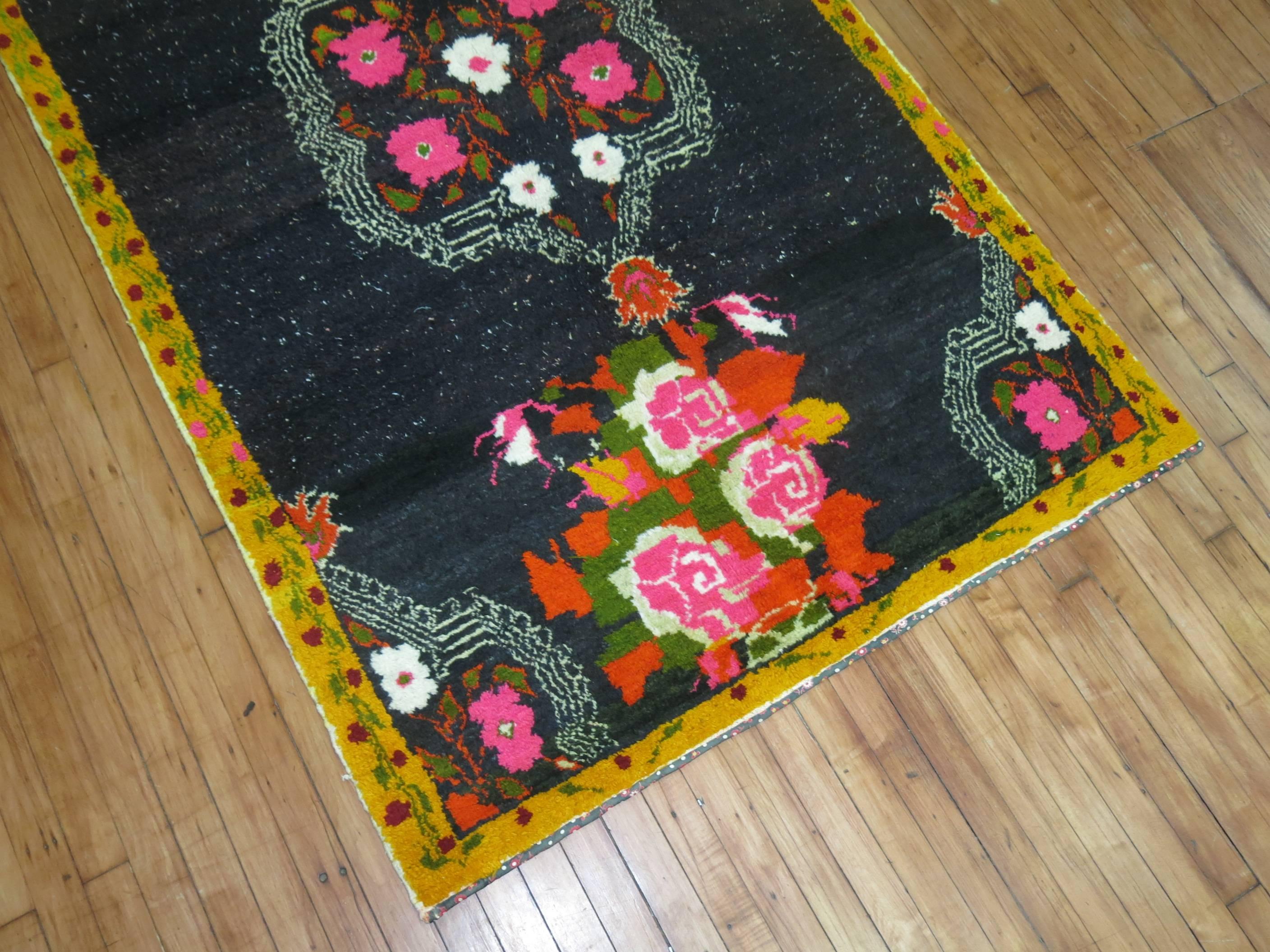 20th Century Vintage Karabagh Rug