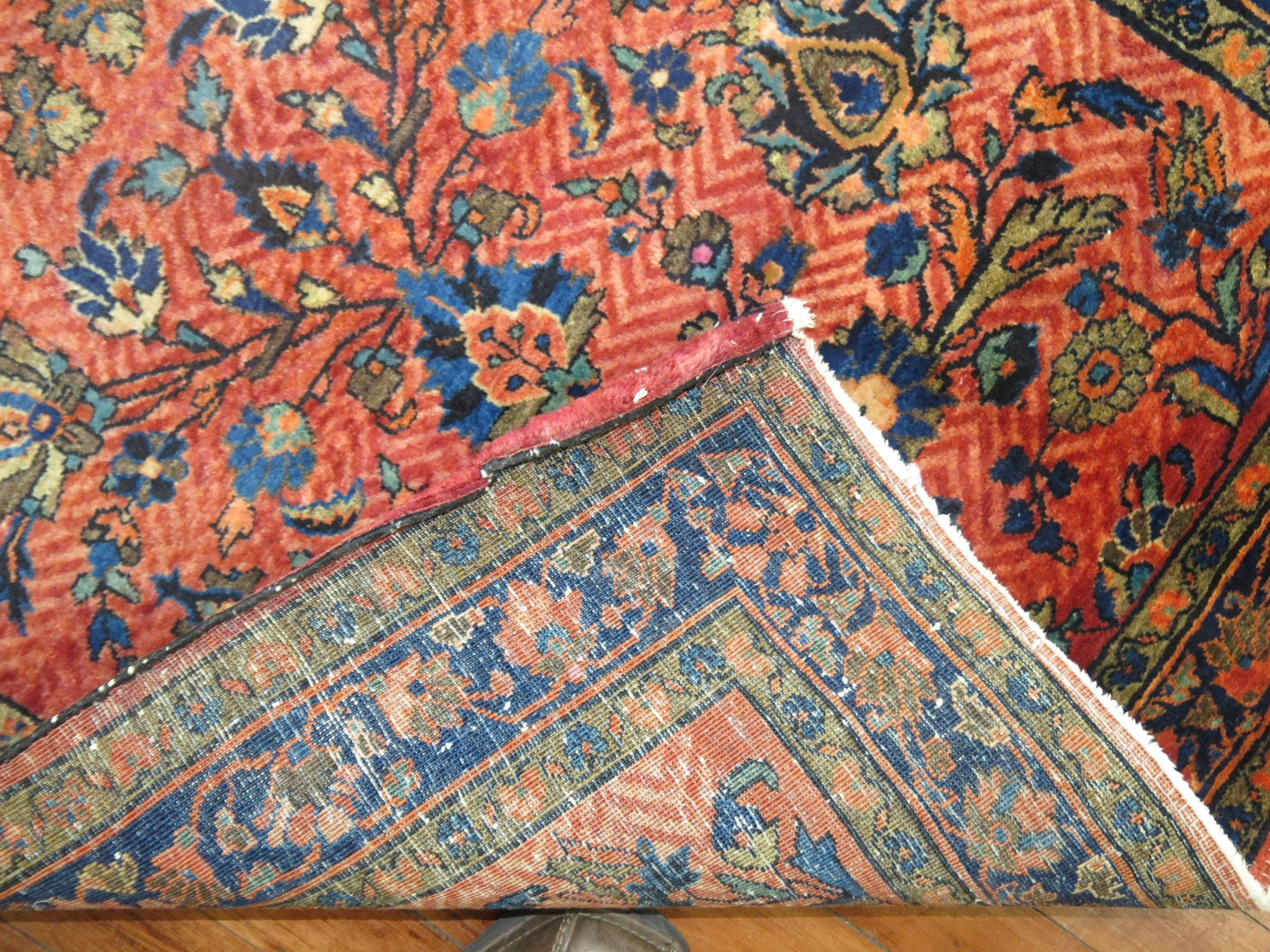 Traditional Antique Persian Sarouk Runner In Good Condition In New York, NY