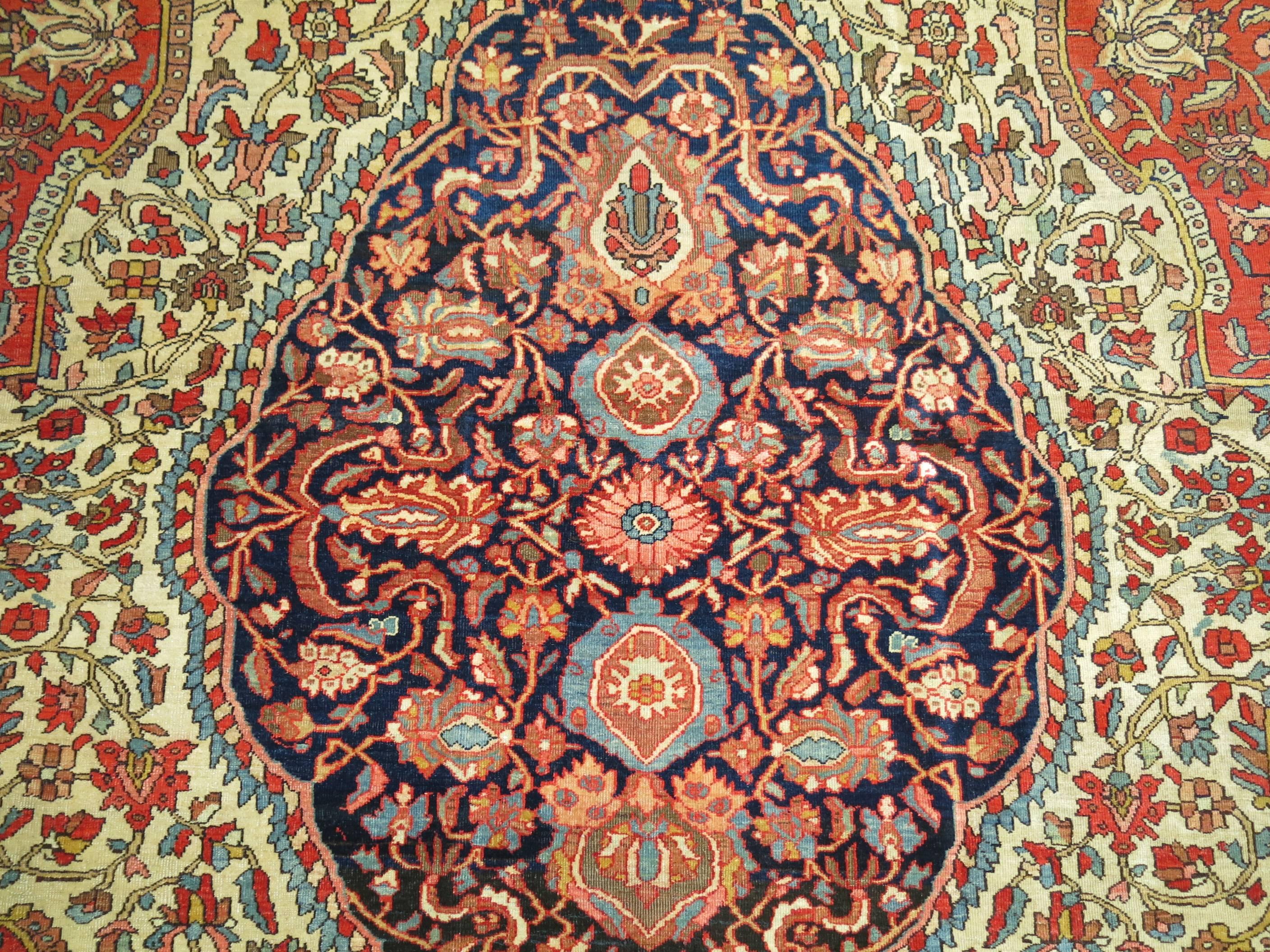 Sarouk Farahan Persian Sarouk Ferahan Rug For Sale