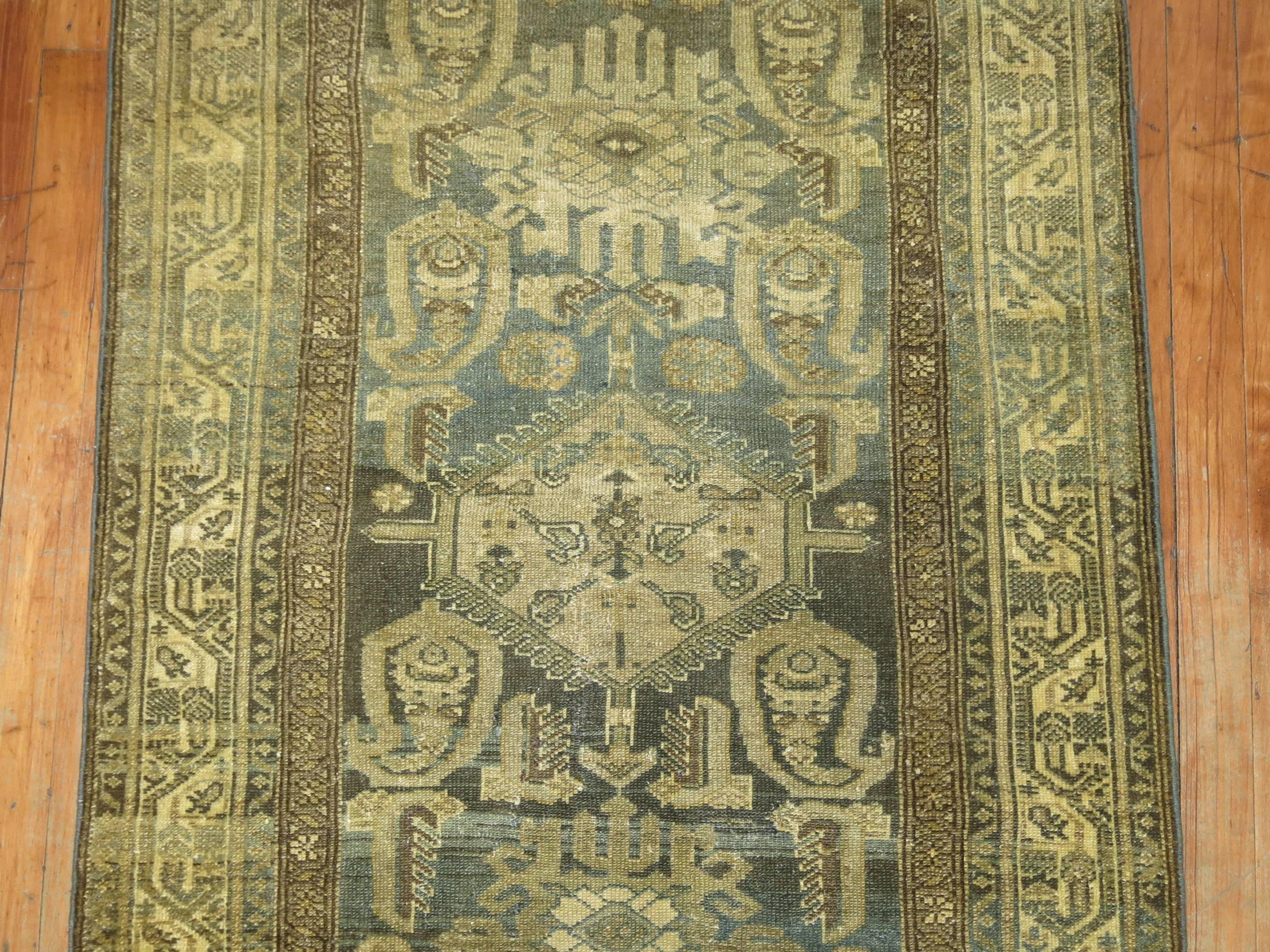 Wool Antique Persian Malayer Runner