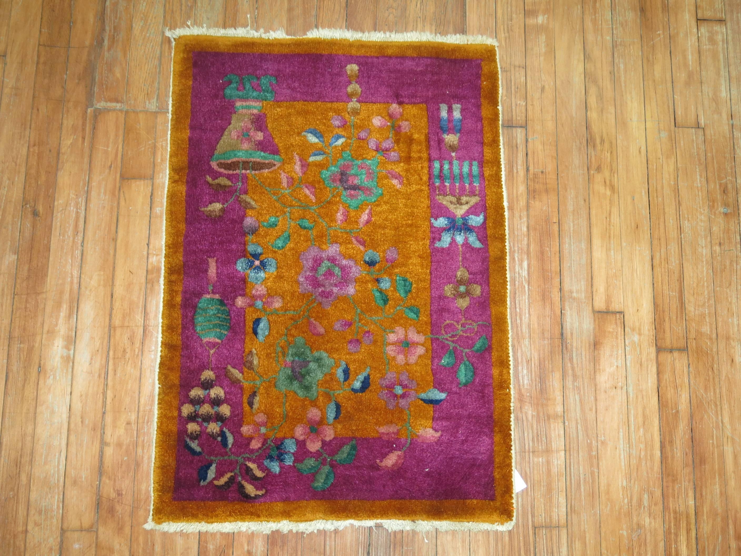 Wool Chinese Art Deco Rug