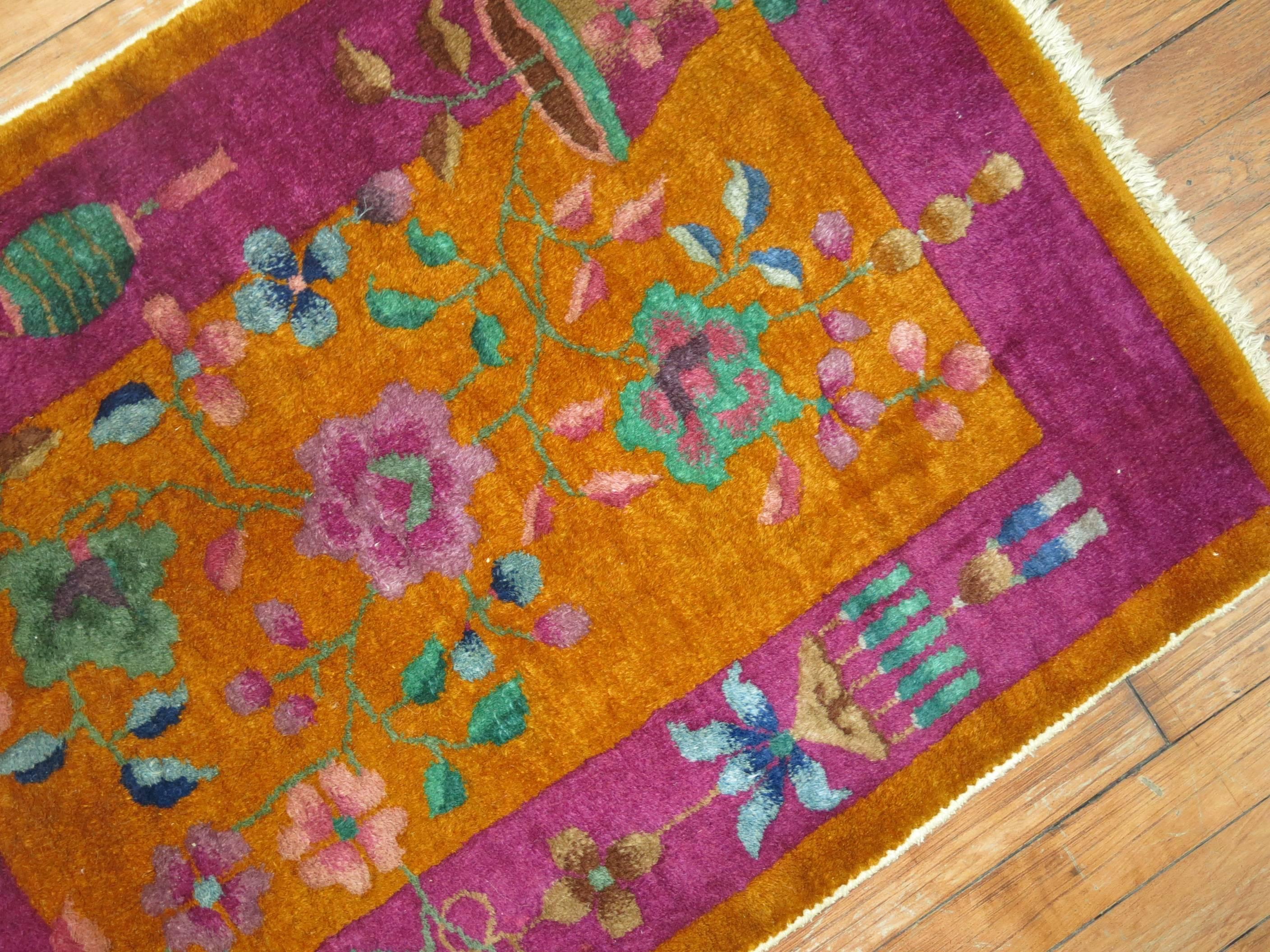 Chinese Art Deco Rug In Excellent Condition In New York, NY