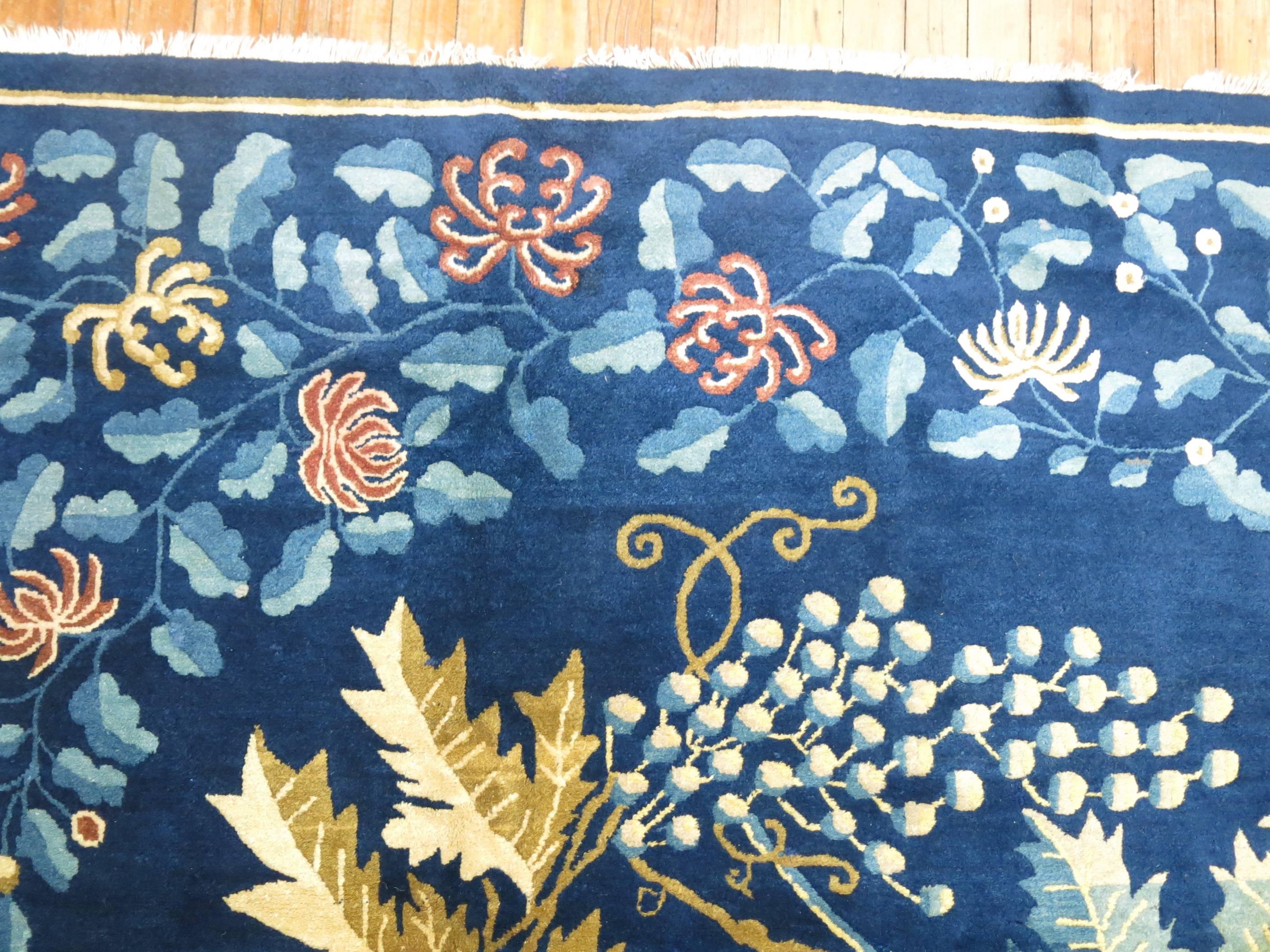Butterfly Antique Chinese Peking Rug 1