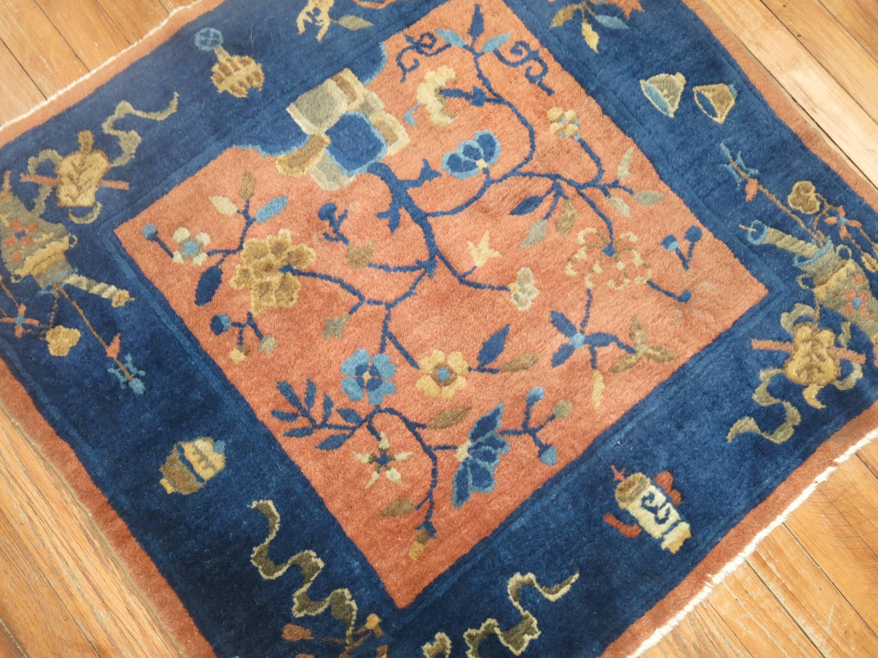 Chinoiserie Square Chinese Rug