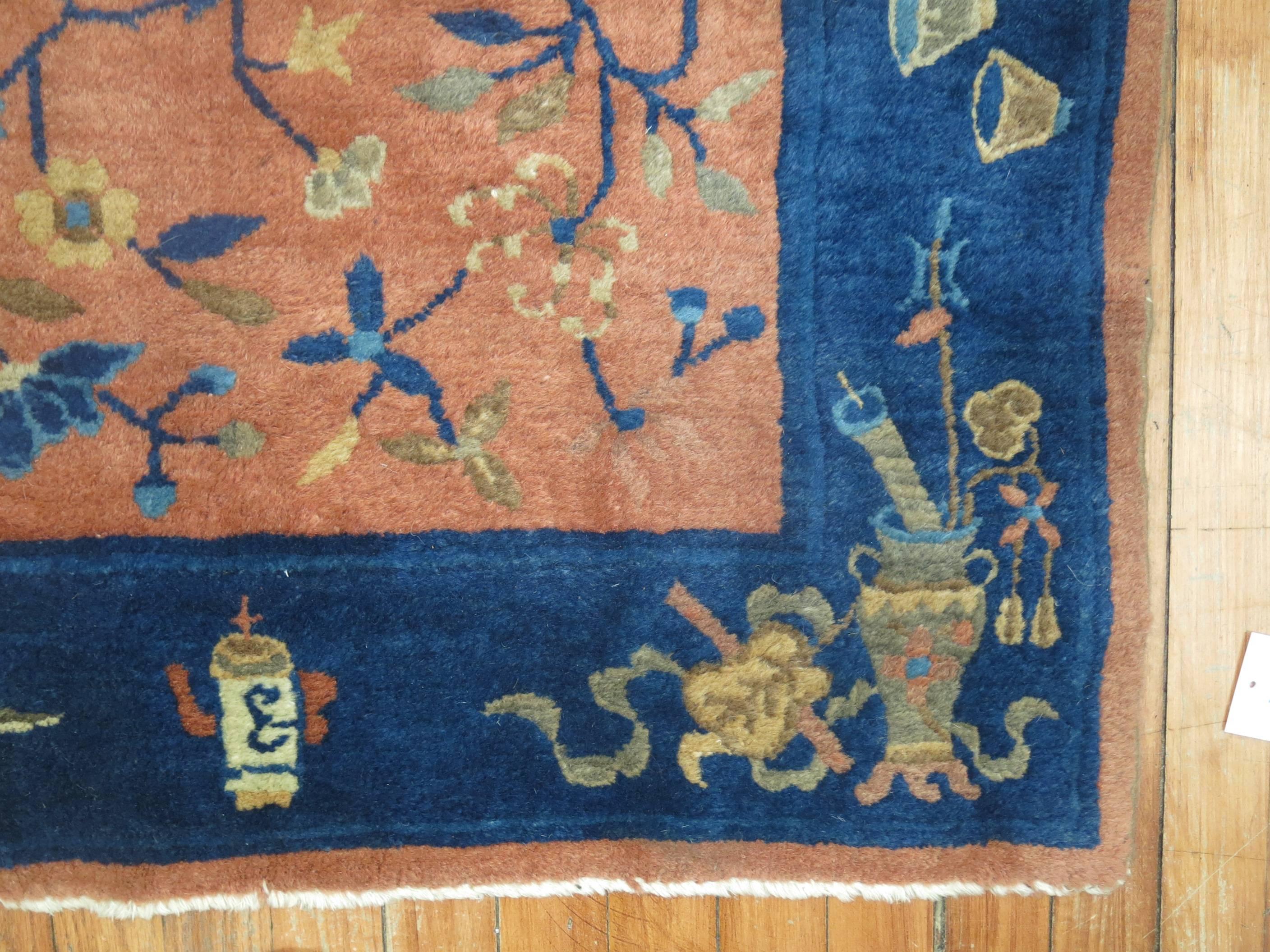Mid-20th Century Square Chinese Rug