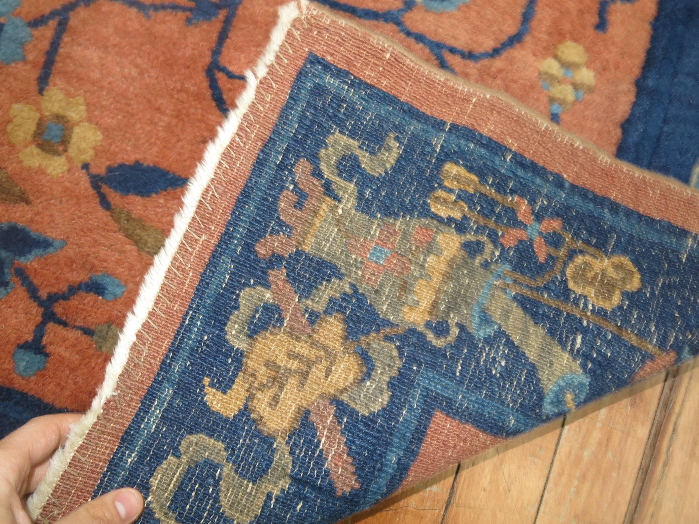 Square Chinese Rug In Excellent Condition In New York, NY