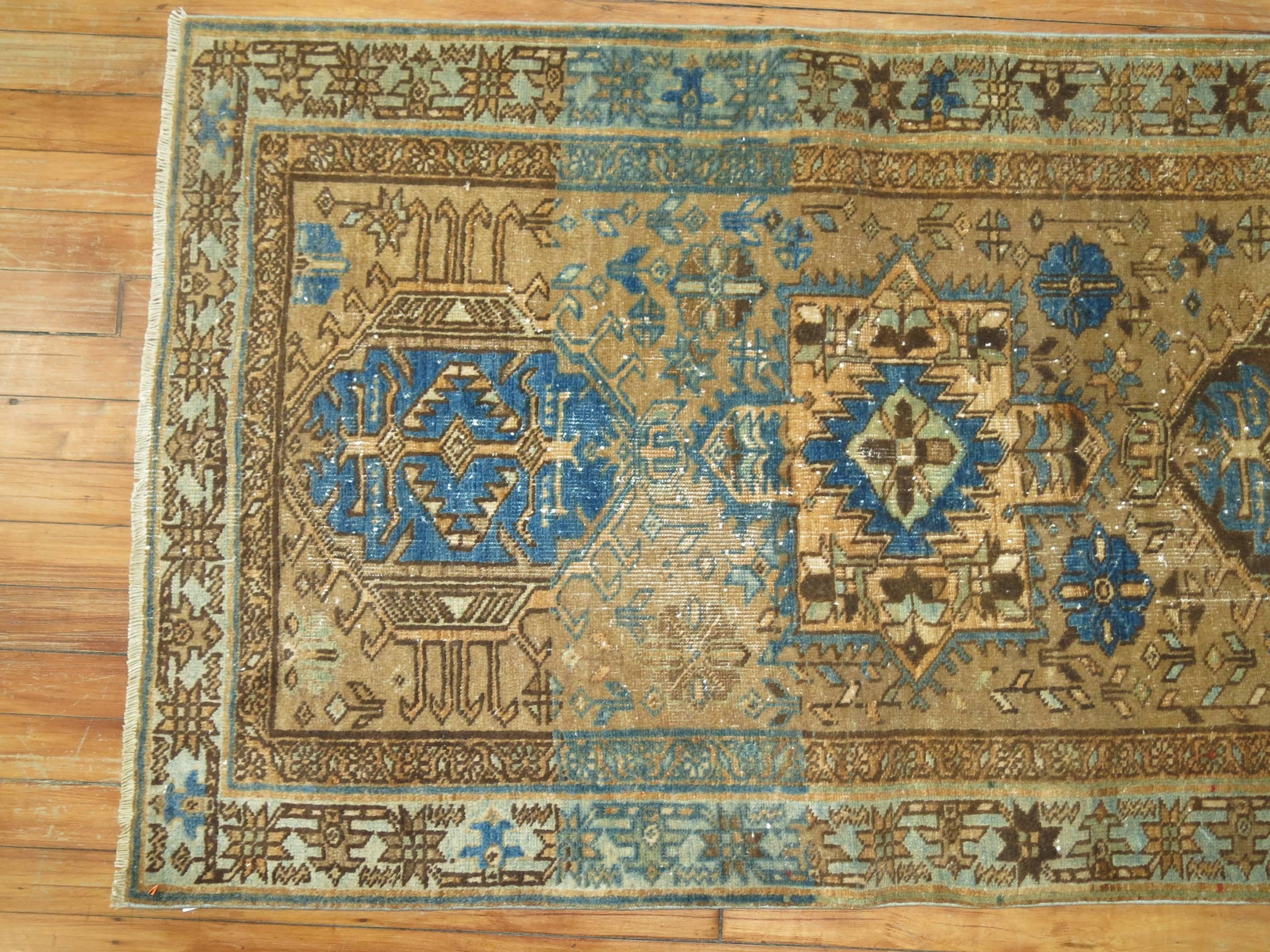 Hand-Woven Persian Heriz Rug