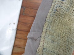 Pale Turkish Oushak Small Rug Pillow