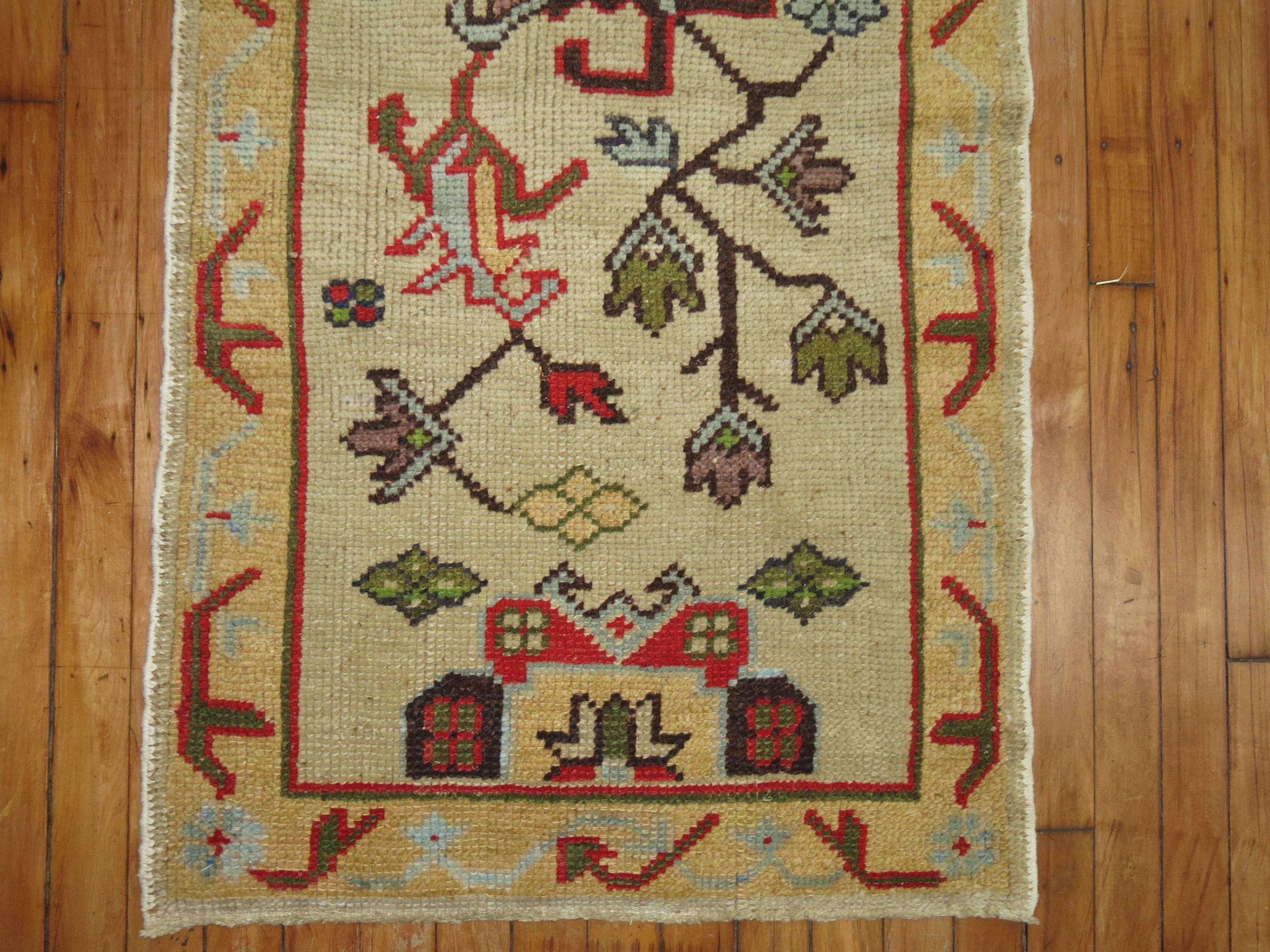 Vintage Turkish Runner In Excellent Condition In New York, NY