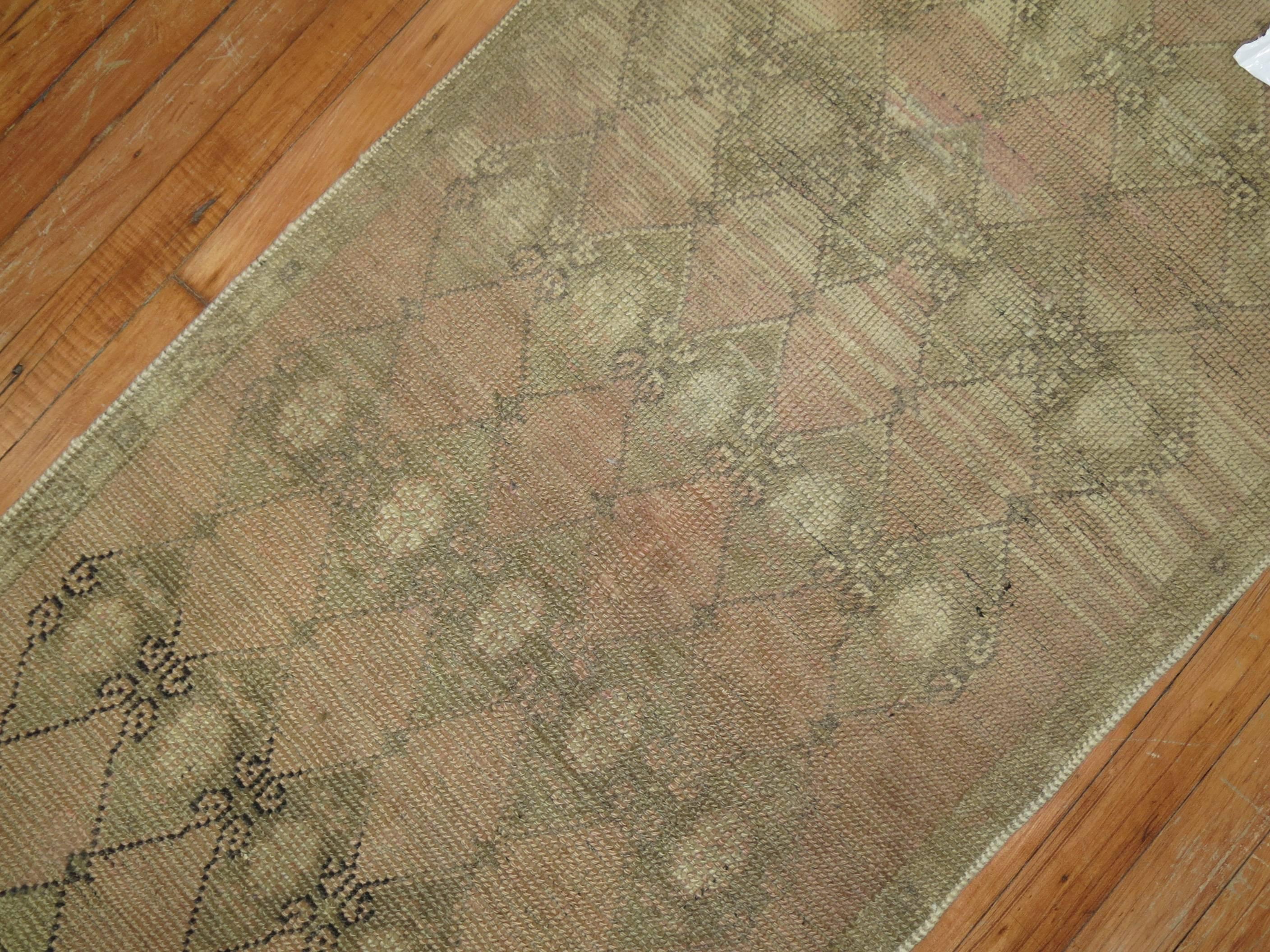 Turkish Anatolian Thin Narrow Runner In Excellent Condition In New York, NY
