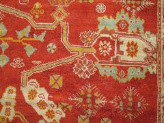 Zabihi Collection Room Size Angora Antique Oushak Rug