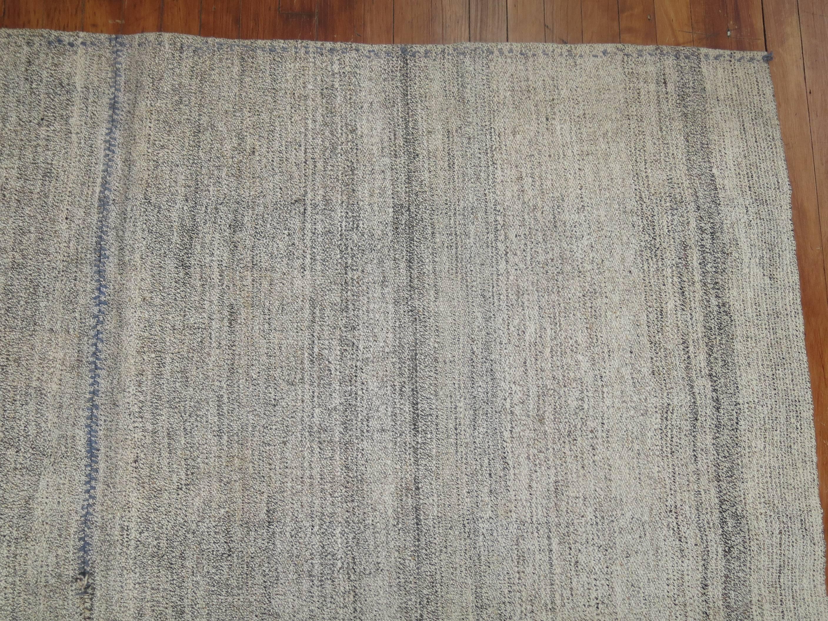 One of a kind handwoven Turkish Kilim.

Measures: 6'8