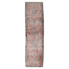 Zabihi Collection Narrow Antique Persian Kashan Runner