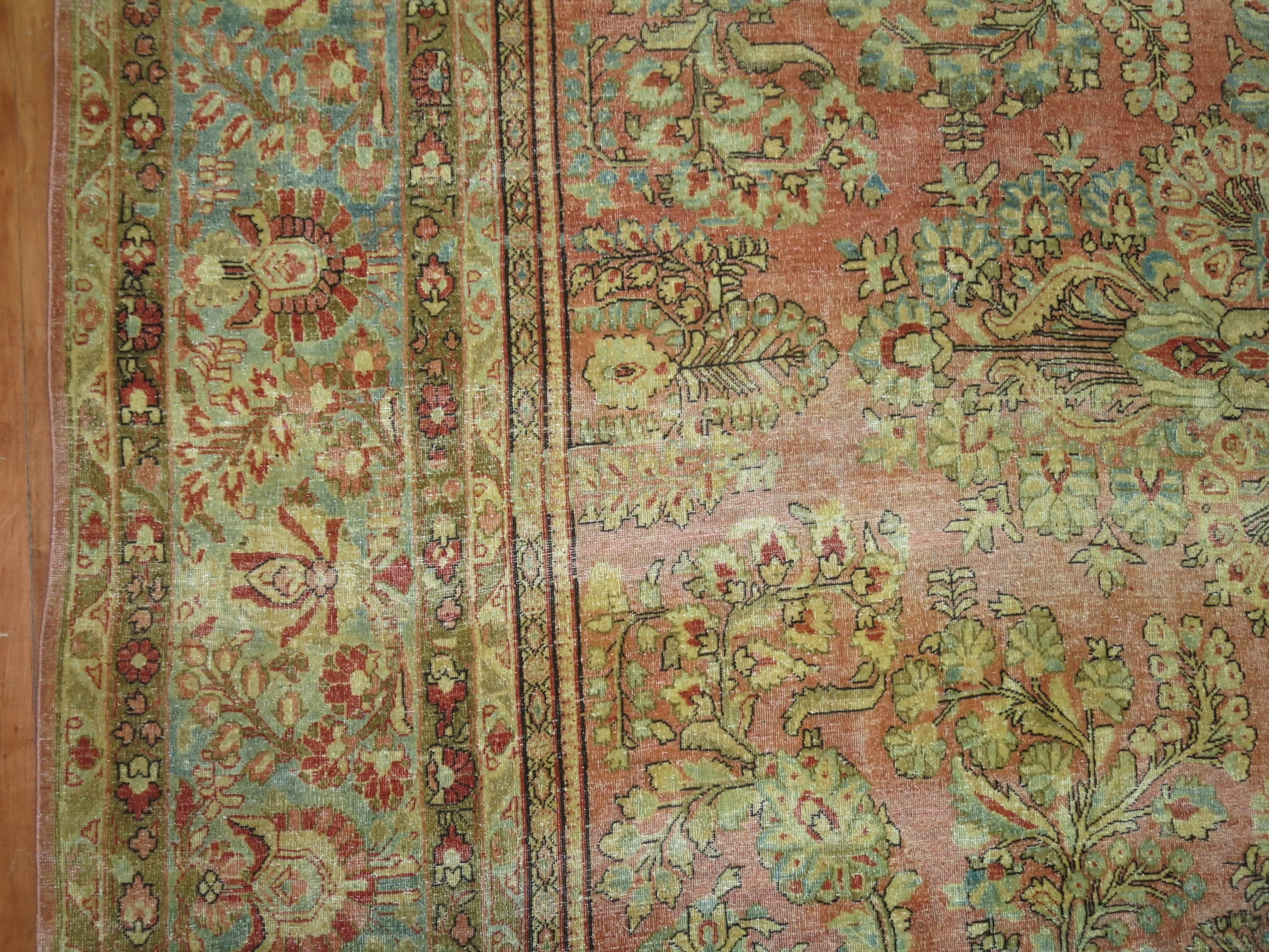Antique Persian Sarouk Rug 1