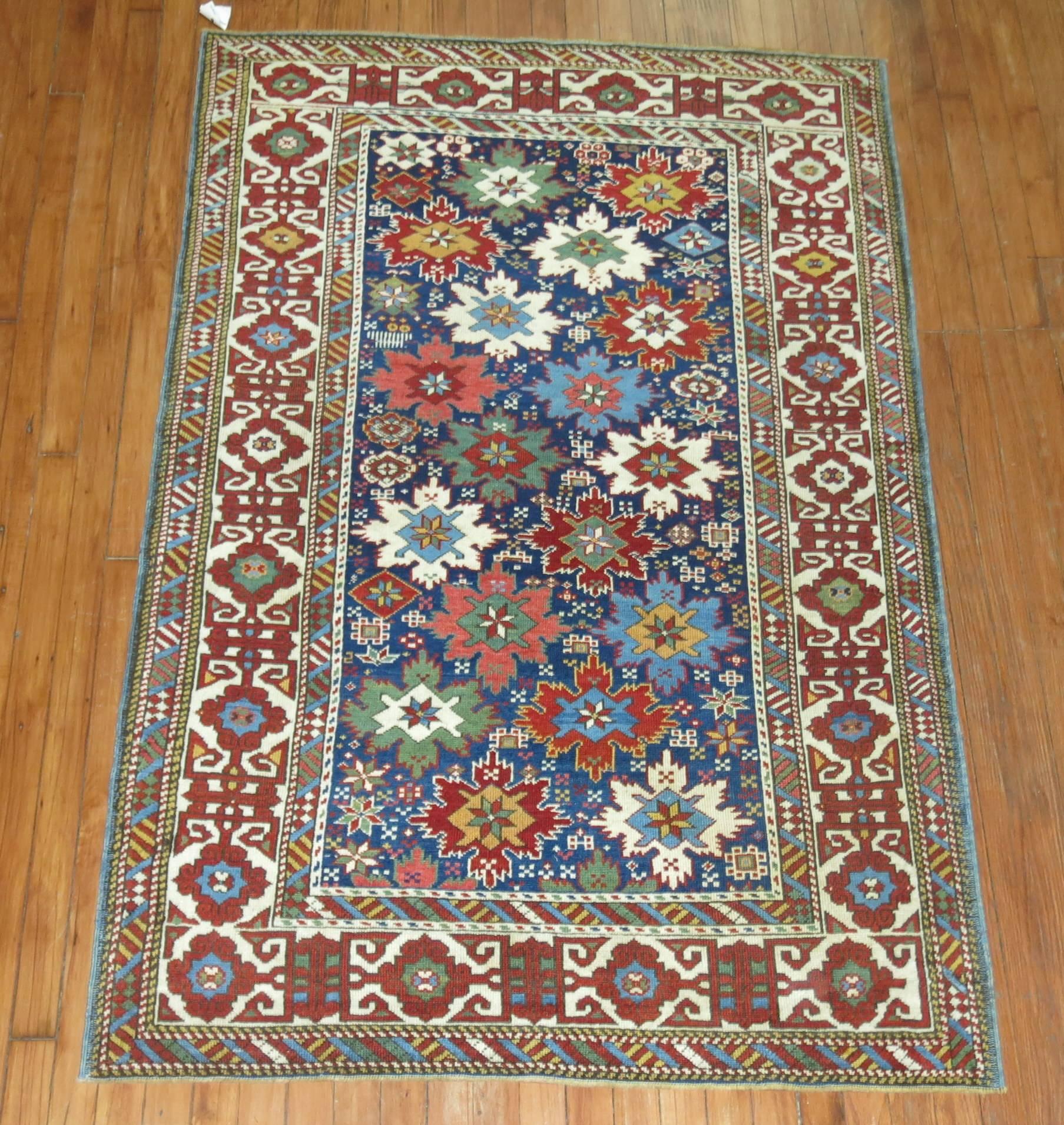 19th century Caucasian Shirvan rug with a 