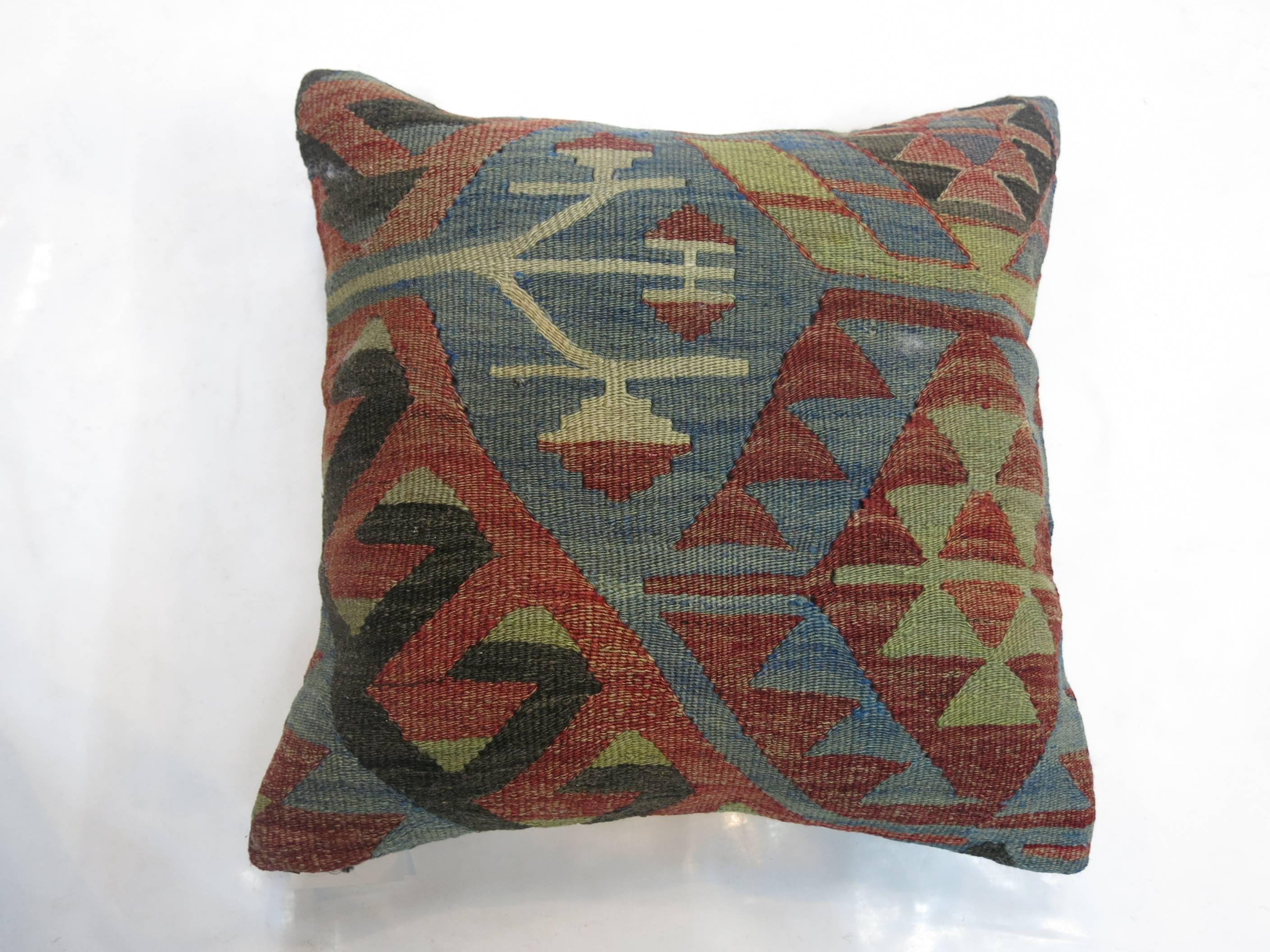 Tribal Set of Kilim Pillows