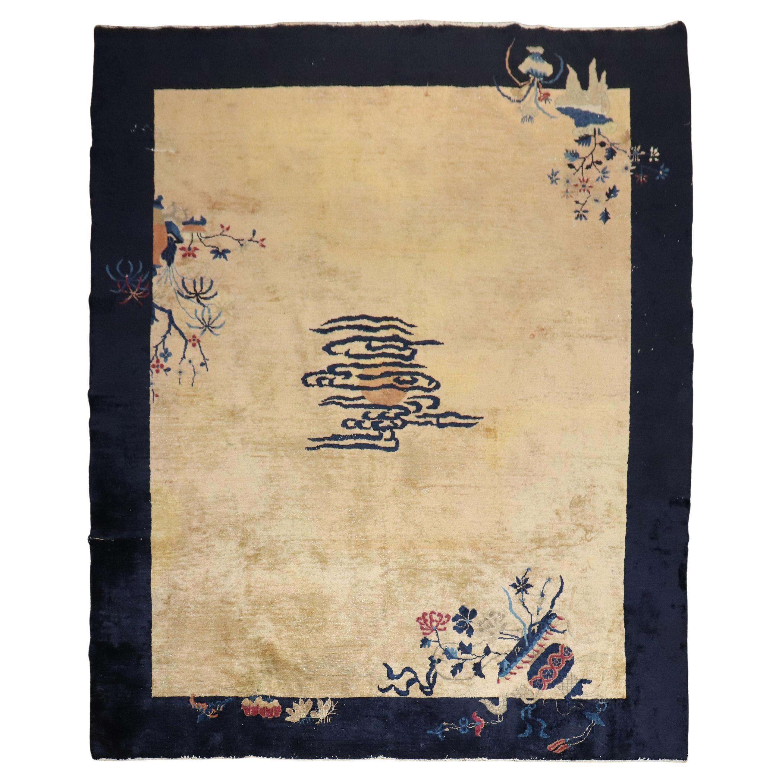 Zabihi Collection Chinese Eclipse Room Size Rug For Sale