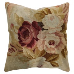 Zabihi Collection 19th Century Antique French Aubusson Pillow