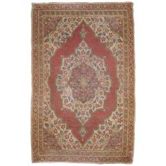 Antique Persian Tabriz Mat by Hadji Jallili