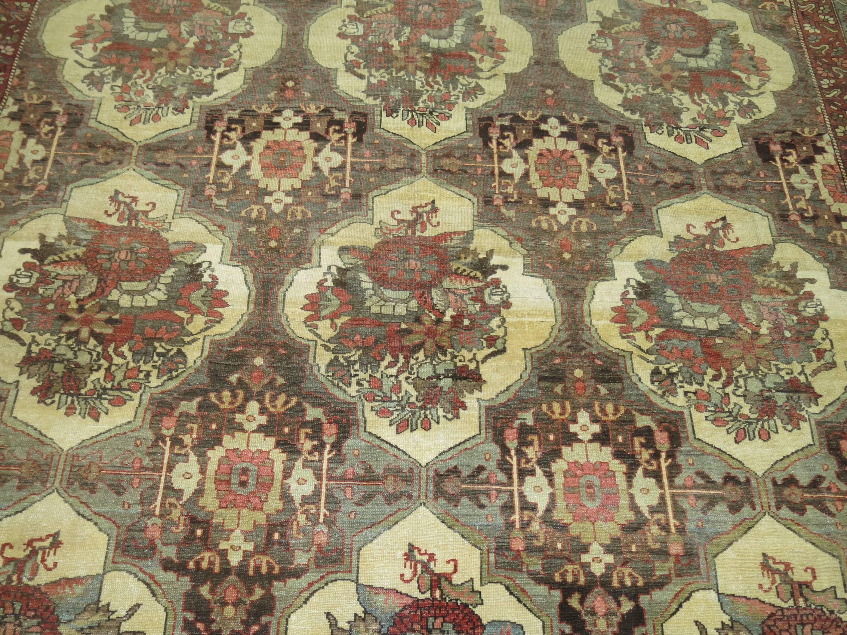 Antique Persian Bakhtiari Carpet 1