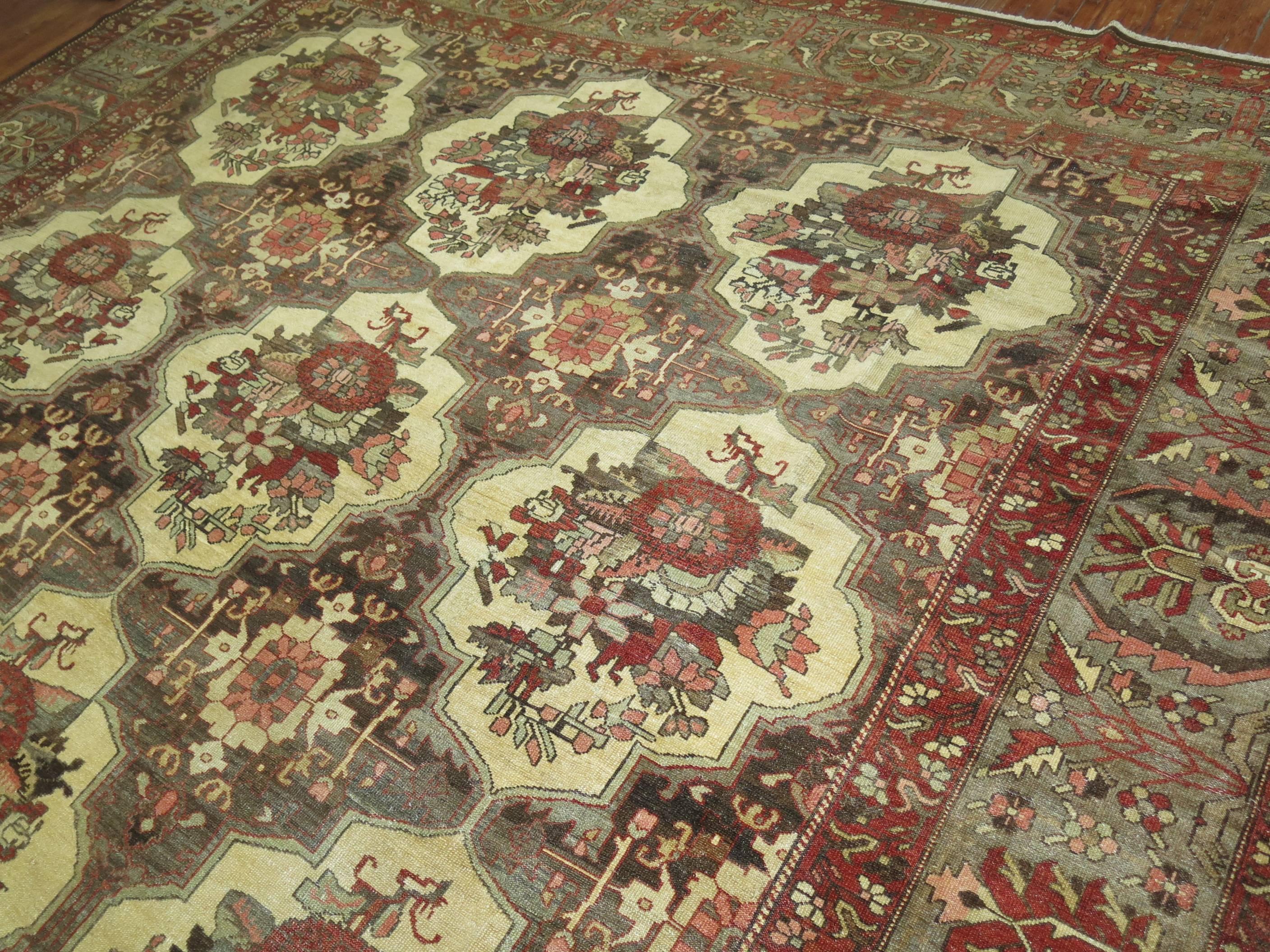 Antique Persian Bakhtiari Carpet 2