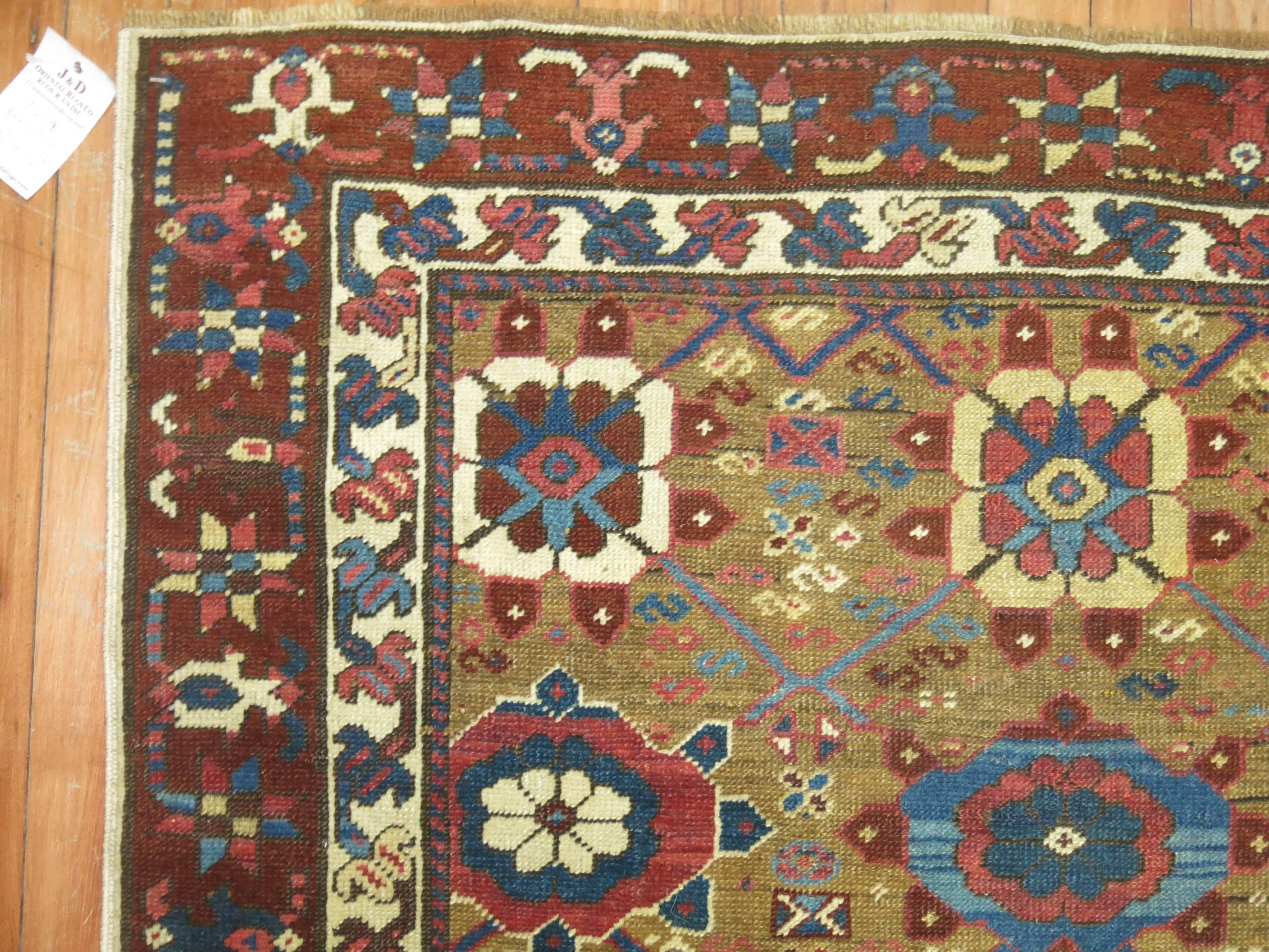 Bakshaish Camel Brown Persian Runner For Sale