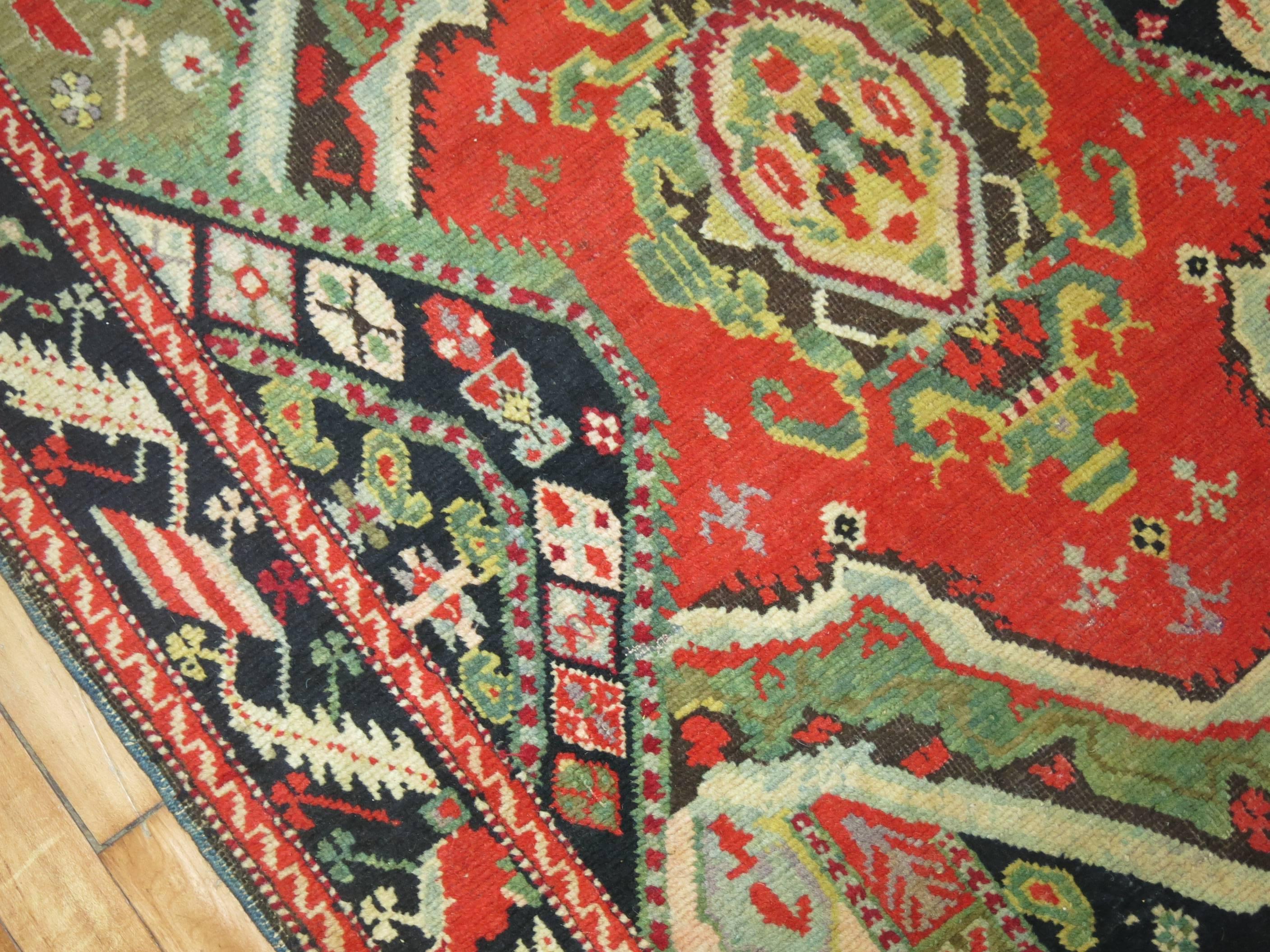 Russian Zabihi Collection Antique Karabagh Runner For Sale