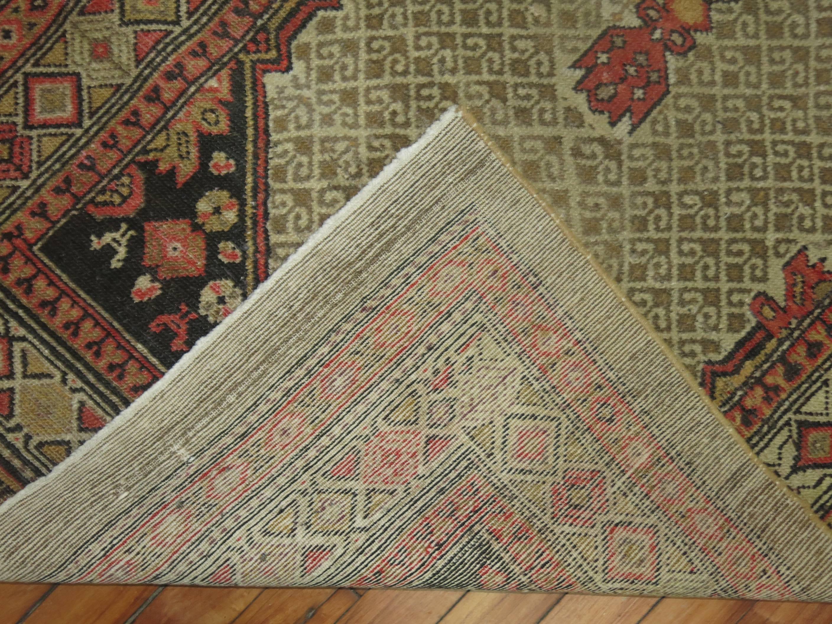 Hand-Knotted Camel Persian Serab Runner