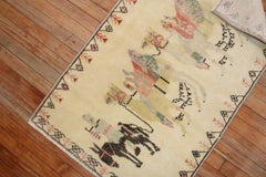 Zabihi Collection Faded Turkish Anatolian Animal Caravan Rug