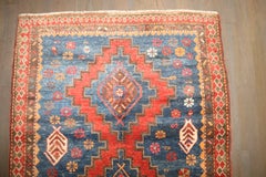 Zabihi Collection 19th Century Antique Square Scatter Size Kazak Caucasian Rug