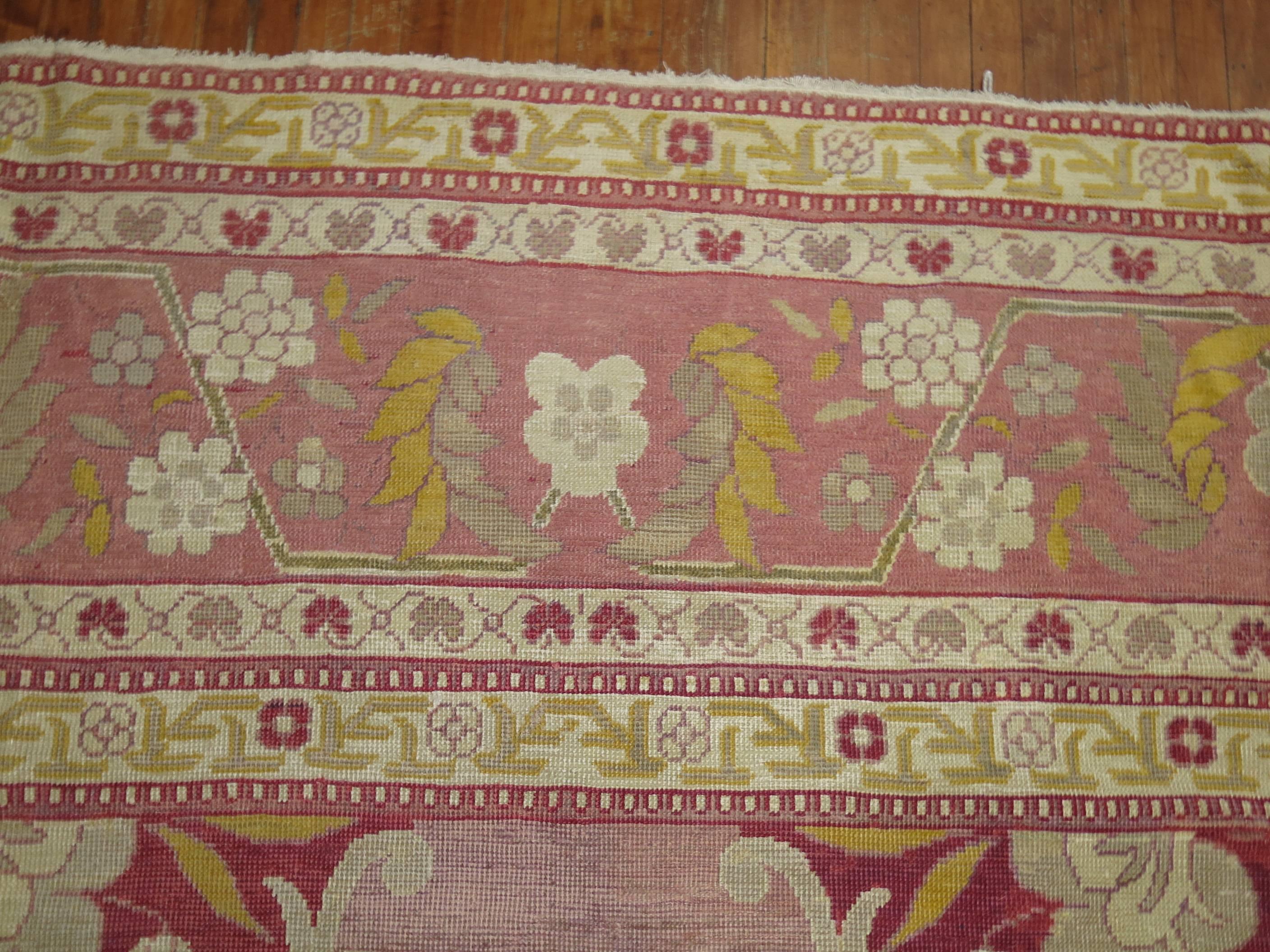 Antique Turkish Herekeh Rug For Sale 1