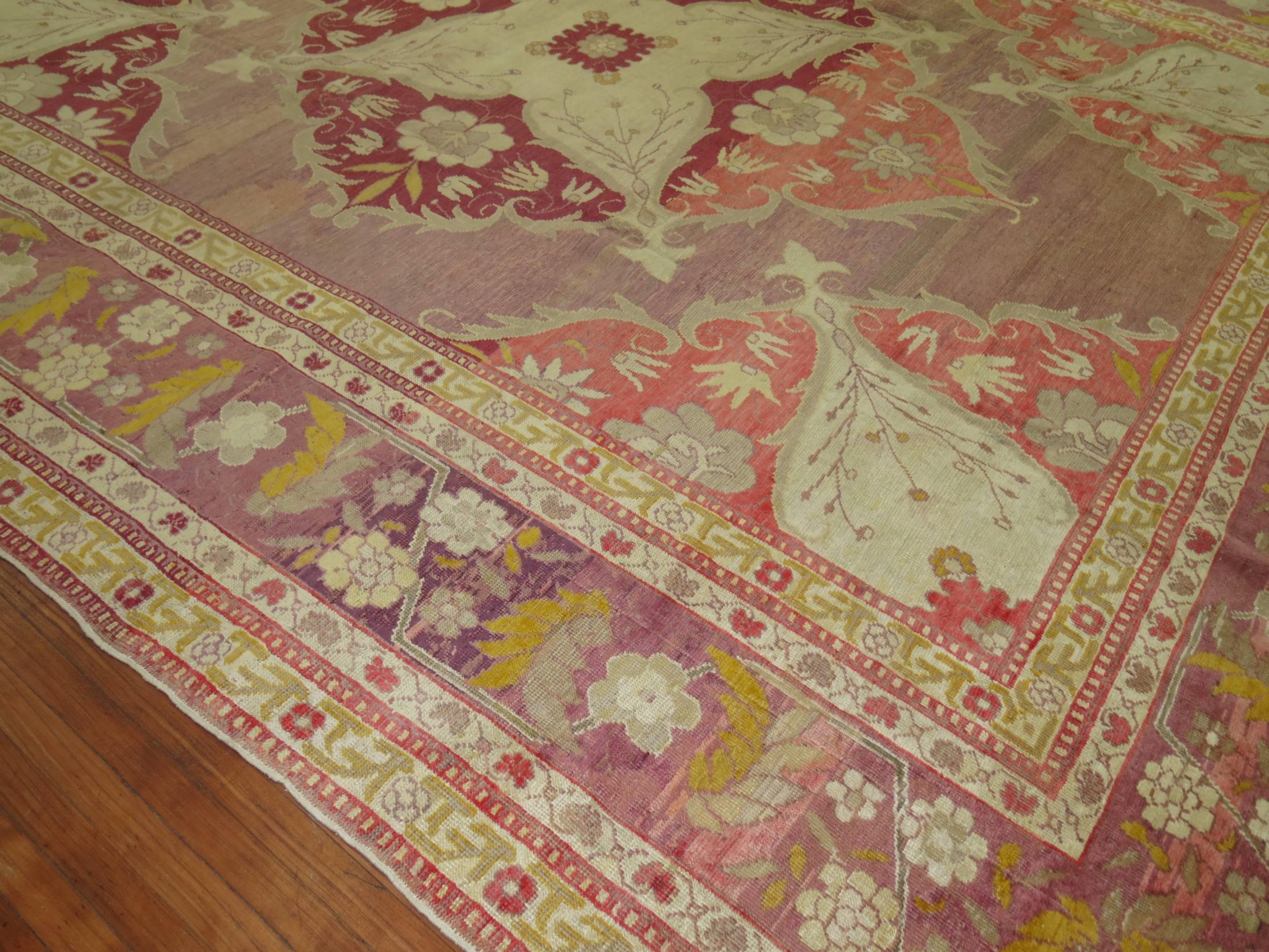 Antique Turkish Herekeh Rug For Sale 2