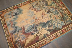 Zabihi Collection French Aubusson Style Pastoral Tapestry Depicting Equestrians