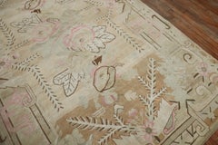 Zabihi Collection Vintage East Turkestan Khotan Rug in Blush Pink and Neutrals