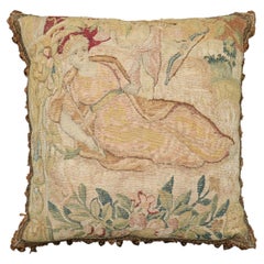 Zabihi Collection 16th Century Brussels Tapestry Pillow