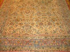 Zabihi Collection Persian Lavar Kerman Oversize Rug