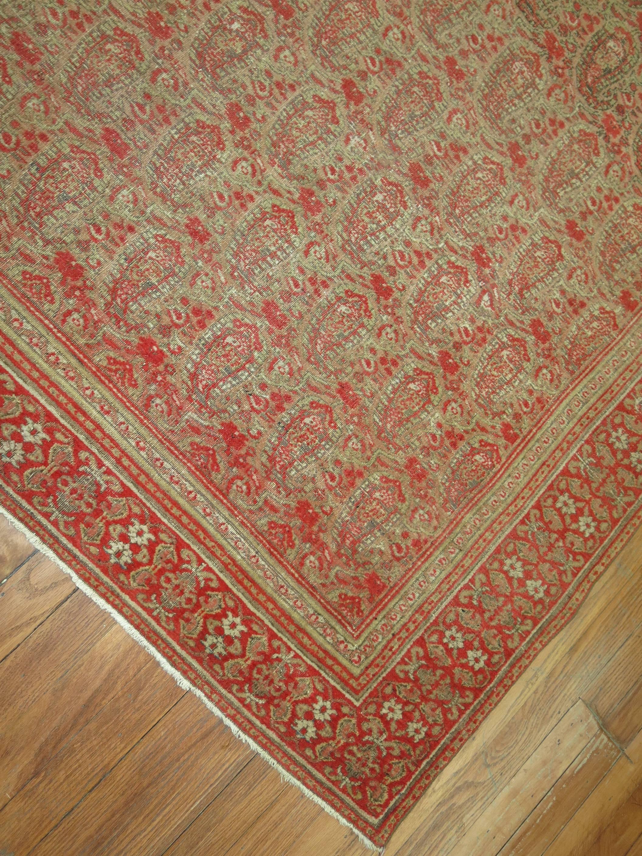 Sarouk Farahan Antique Persian Dorokhsh Rug For Sale