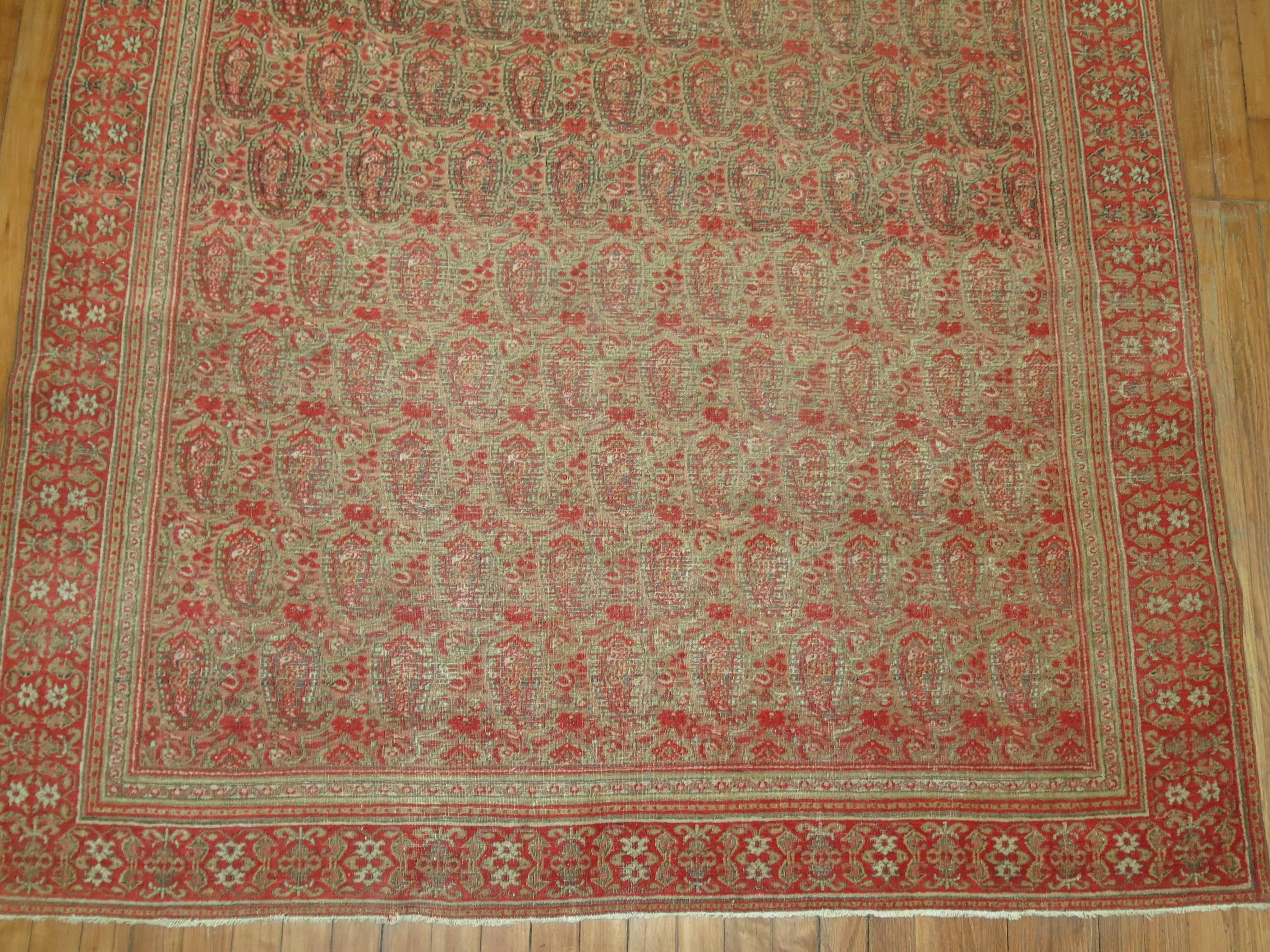19th Century Antique Persian Dorokhsh Rug For Sale