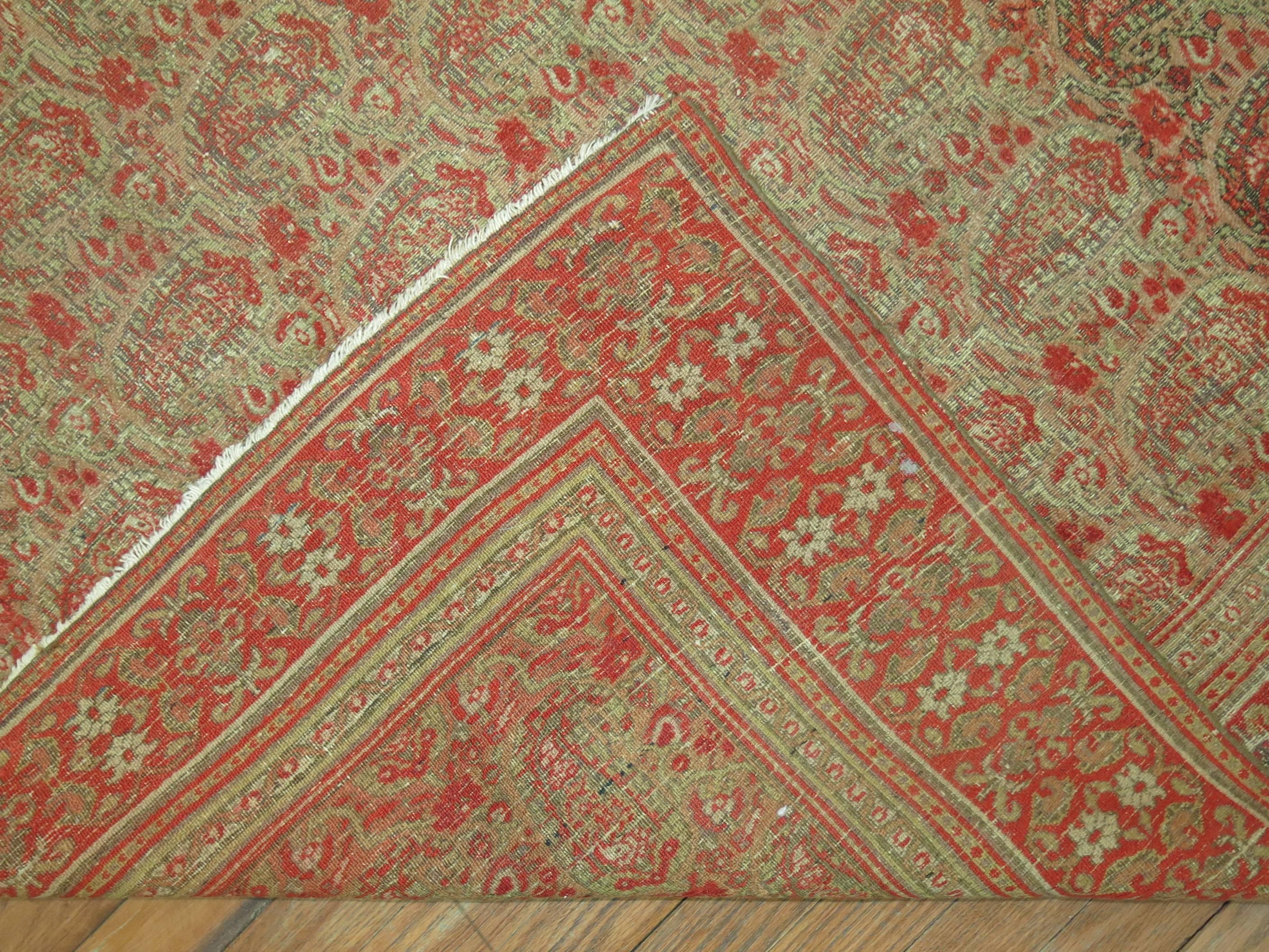 Antique Persian Dorokhsh Rug In Good Condition For Sale In New York, NY