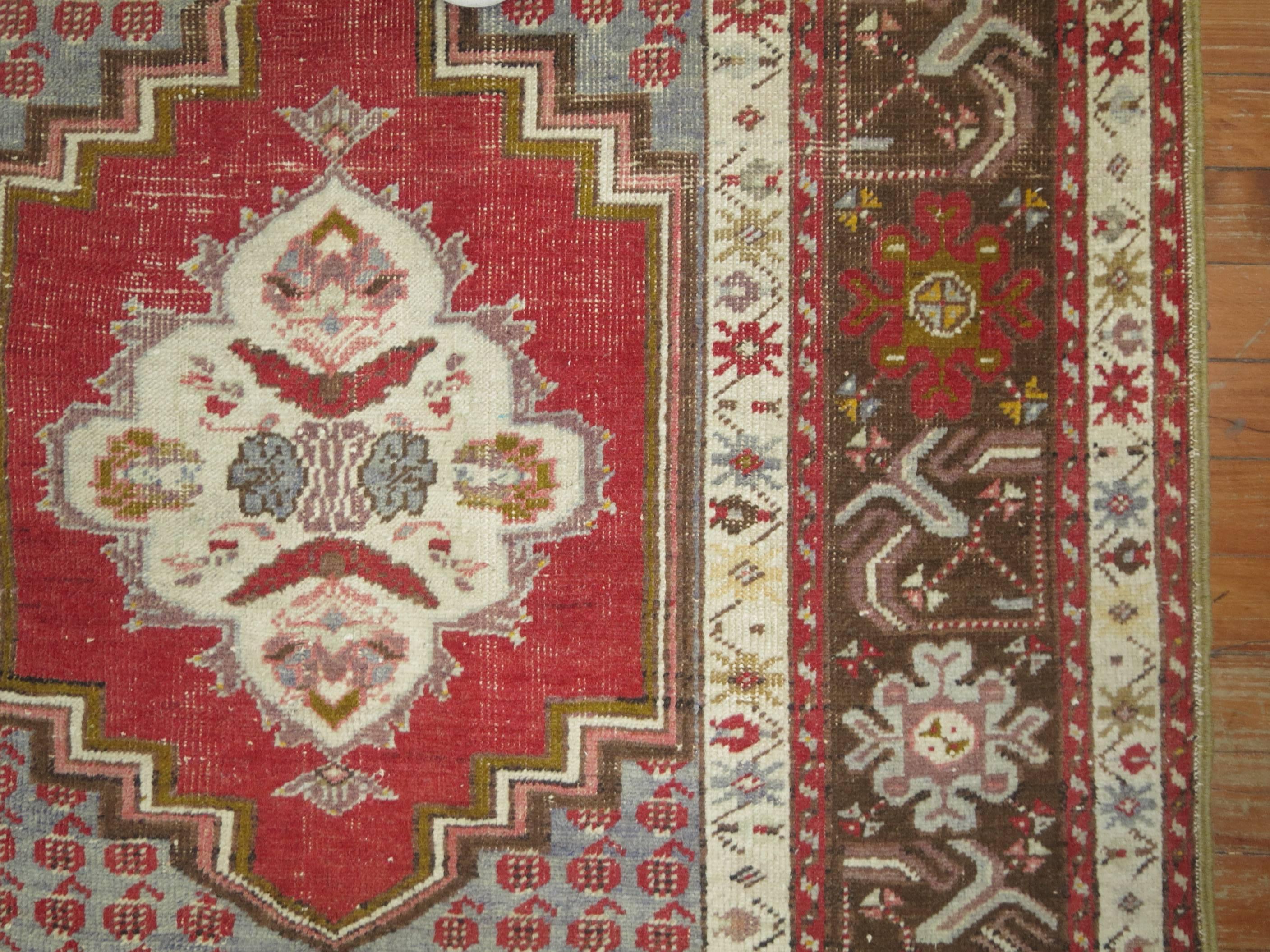 One of a kind decorative Turkish Sivas rug at a modest price.