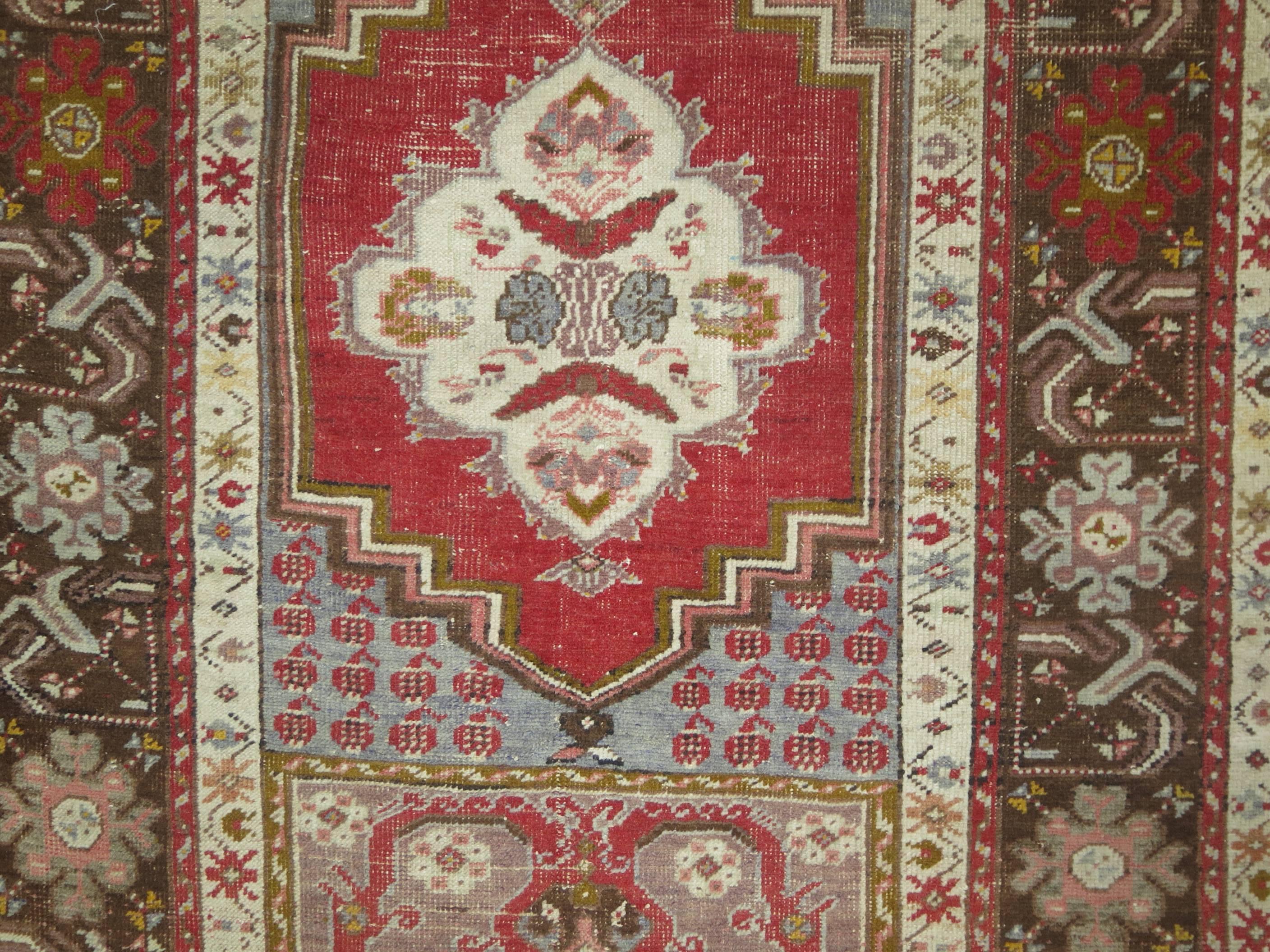 Wool Vintage Turkish Sivas Rug