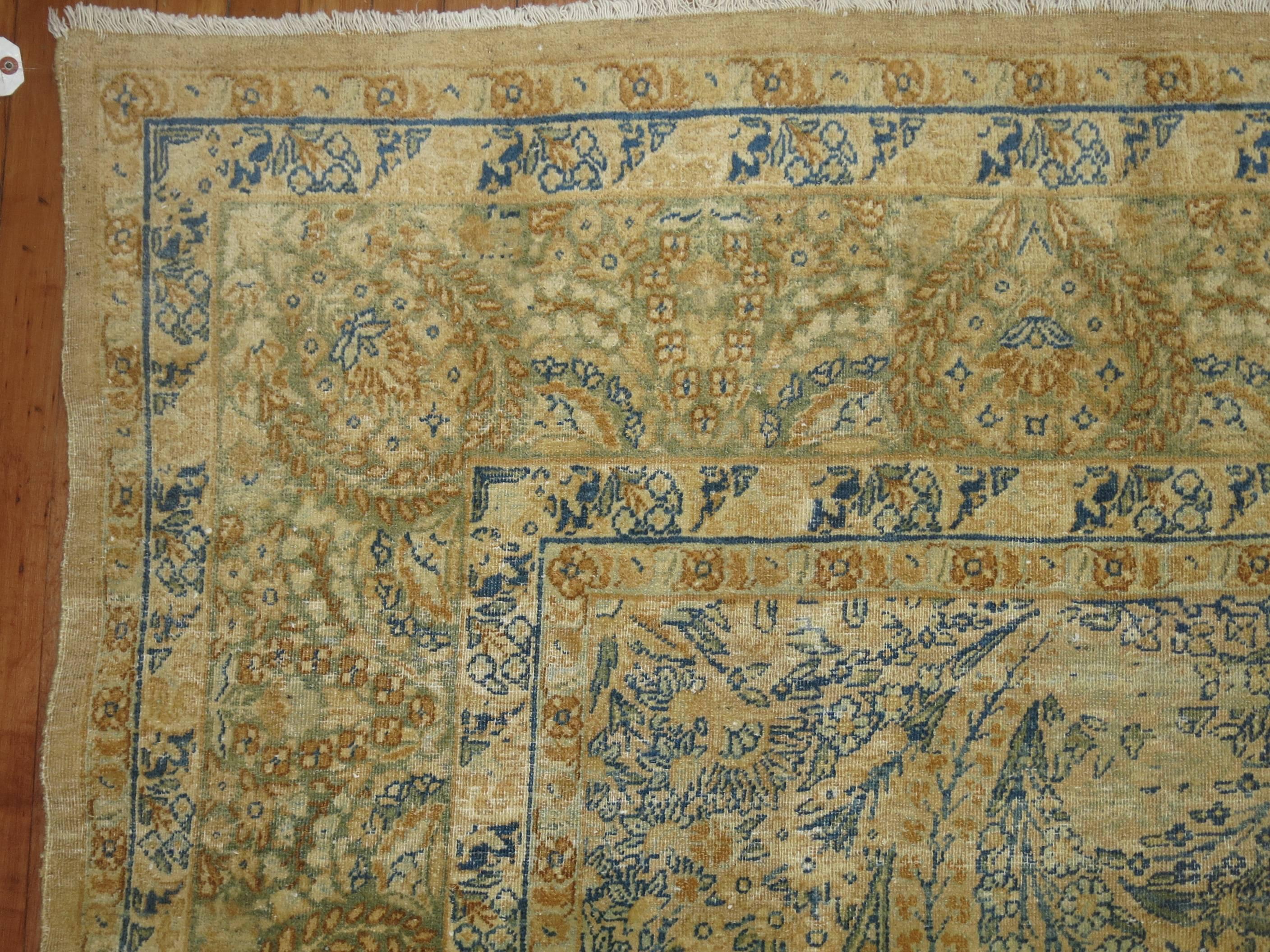 Antique Persian Kerman Rug For Sale 3