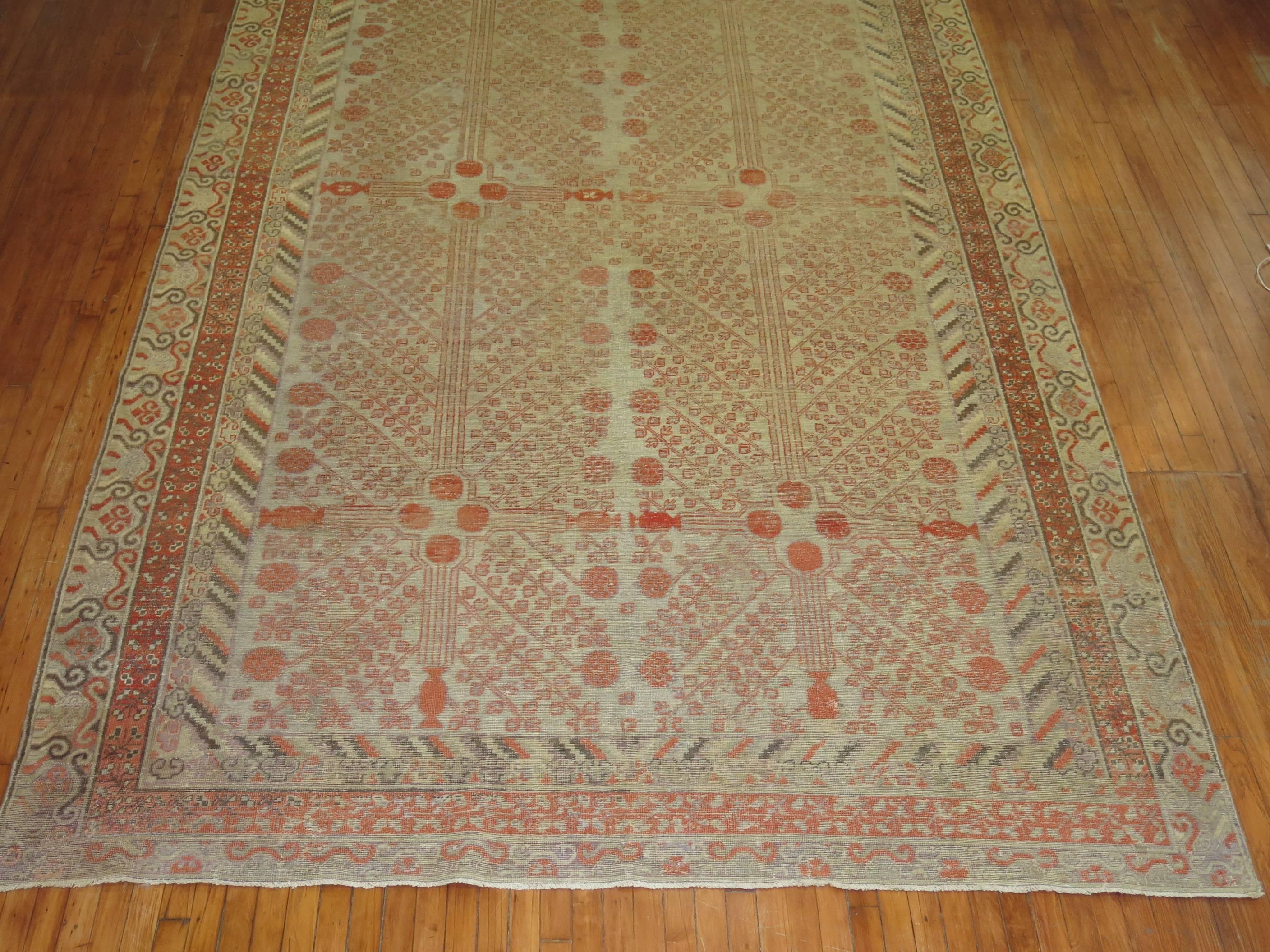 vintage distressed area rug