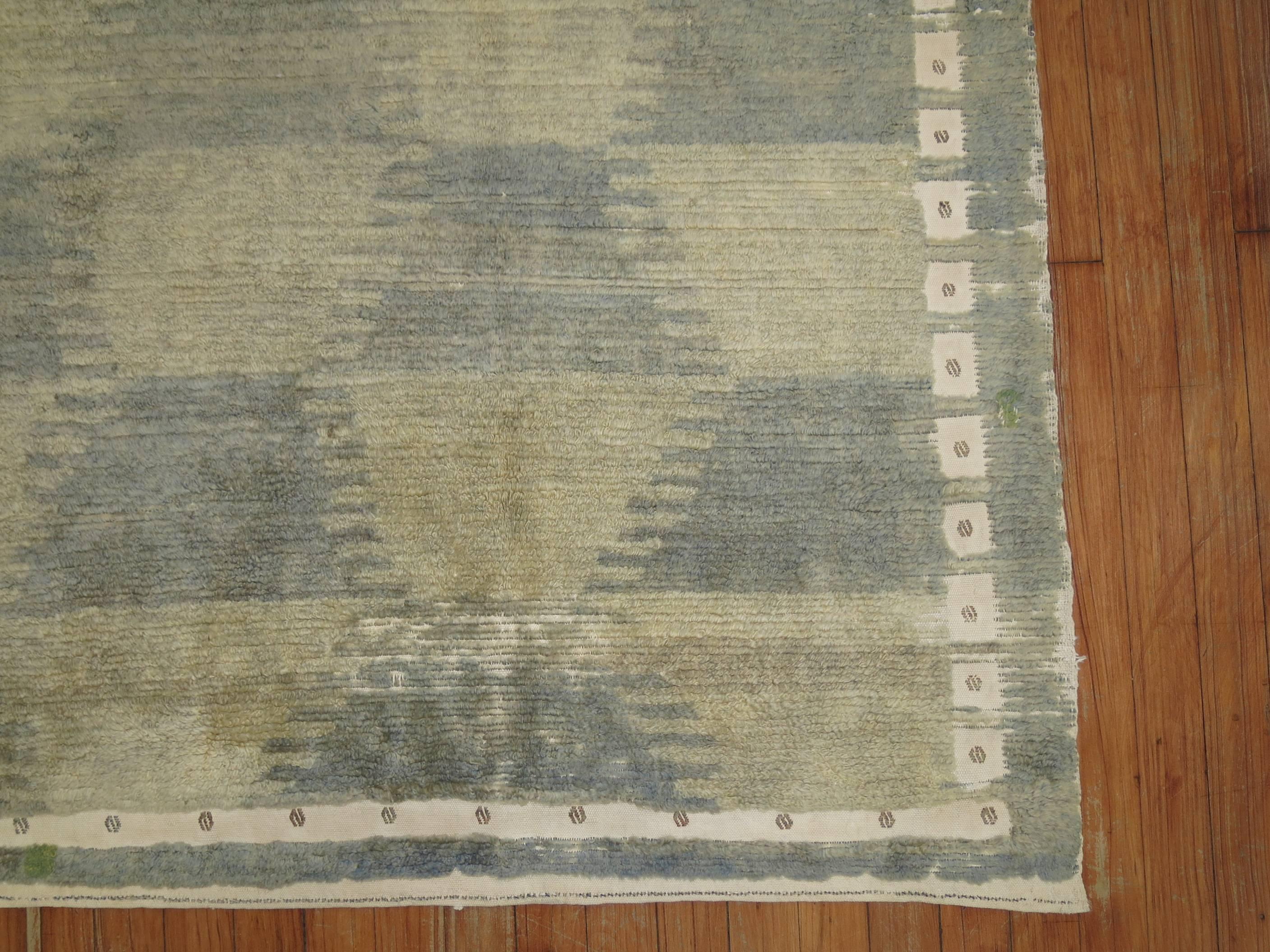 Minimalist Mid-Century Turkish Tulu Carpet