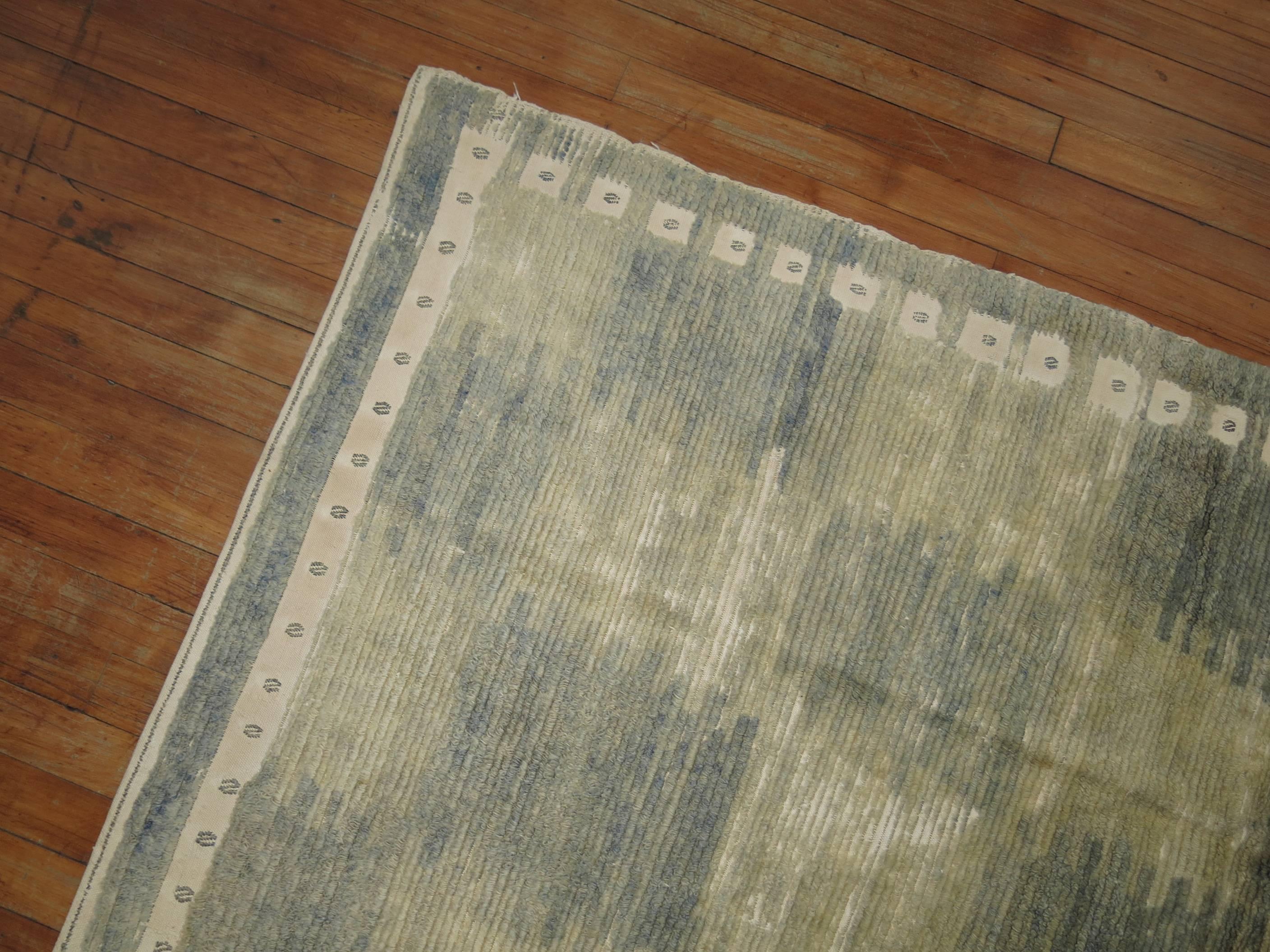 Wool Mid-Century Turkish Tulu Carpet