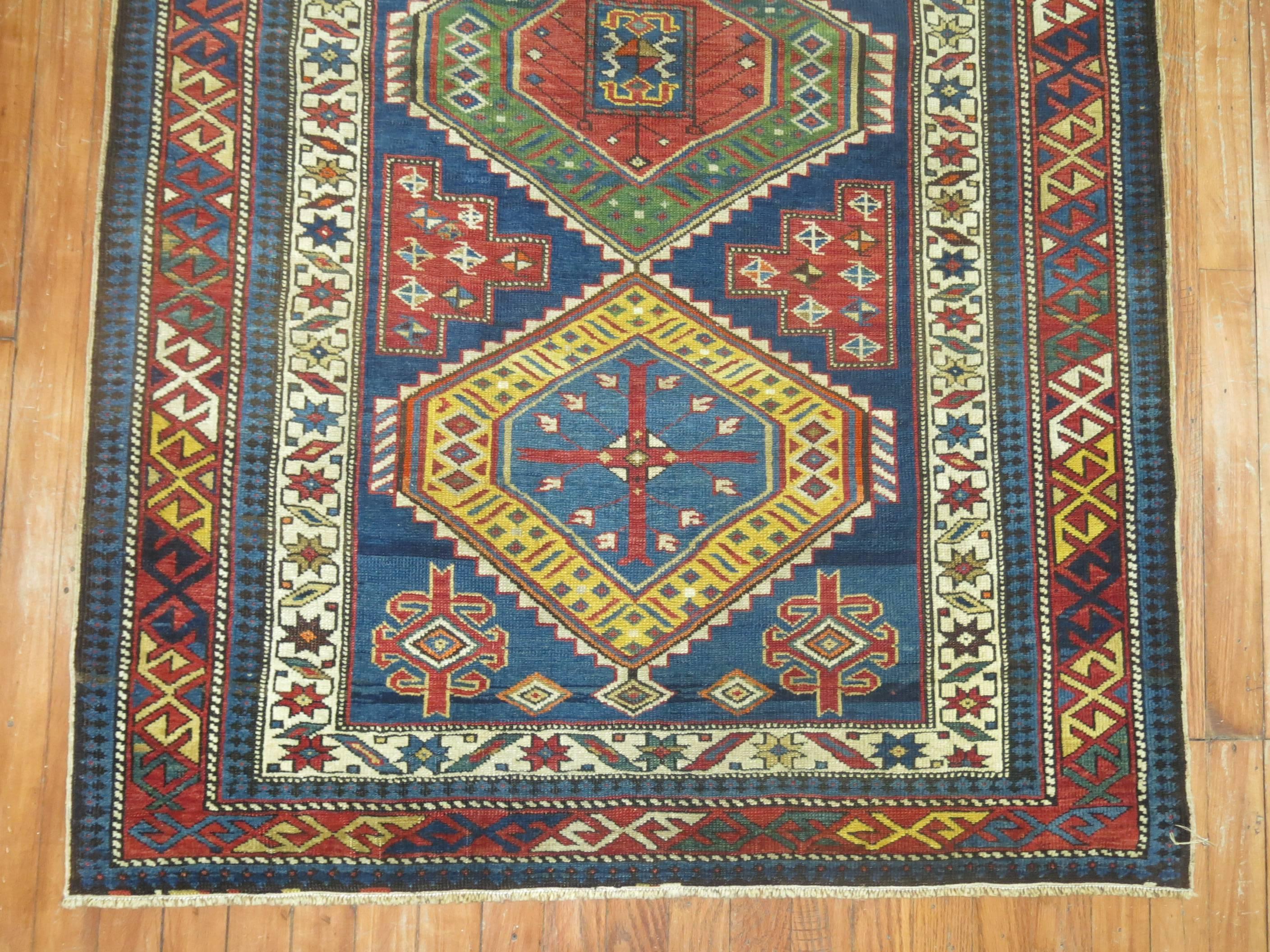 20th Century Antique Shirvan Caucasian Oriental Rug