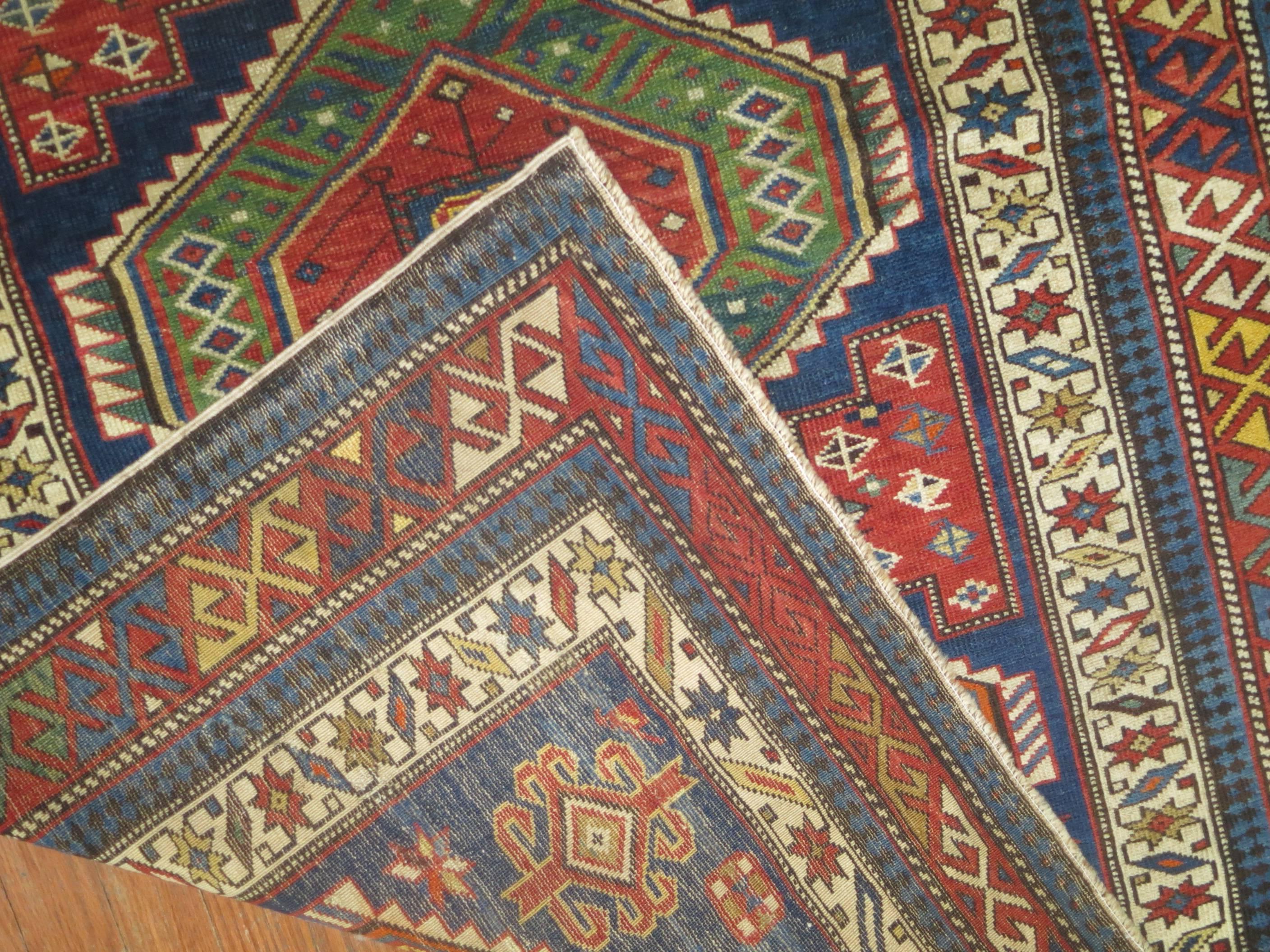 Wool Antique Shirvan Caucasian Oriental Rug